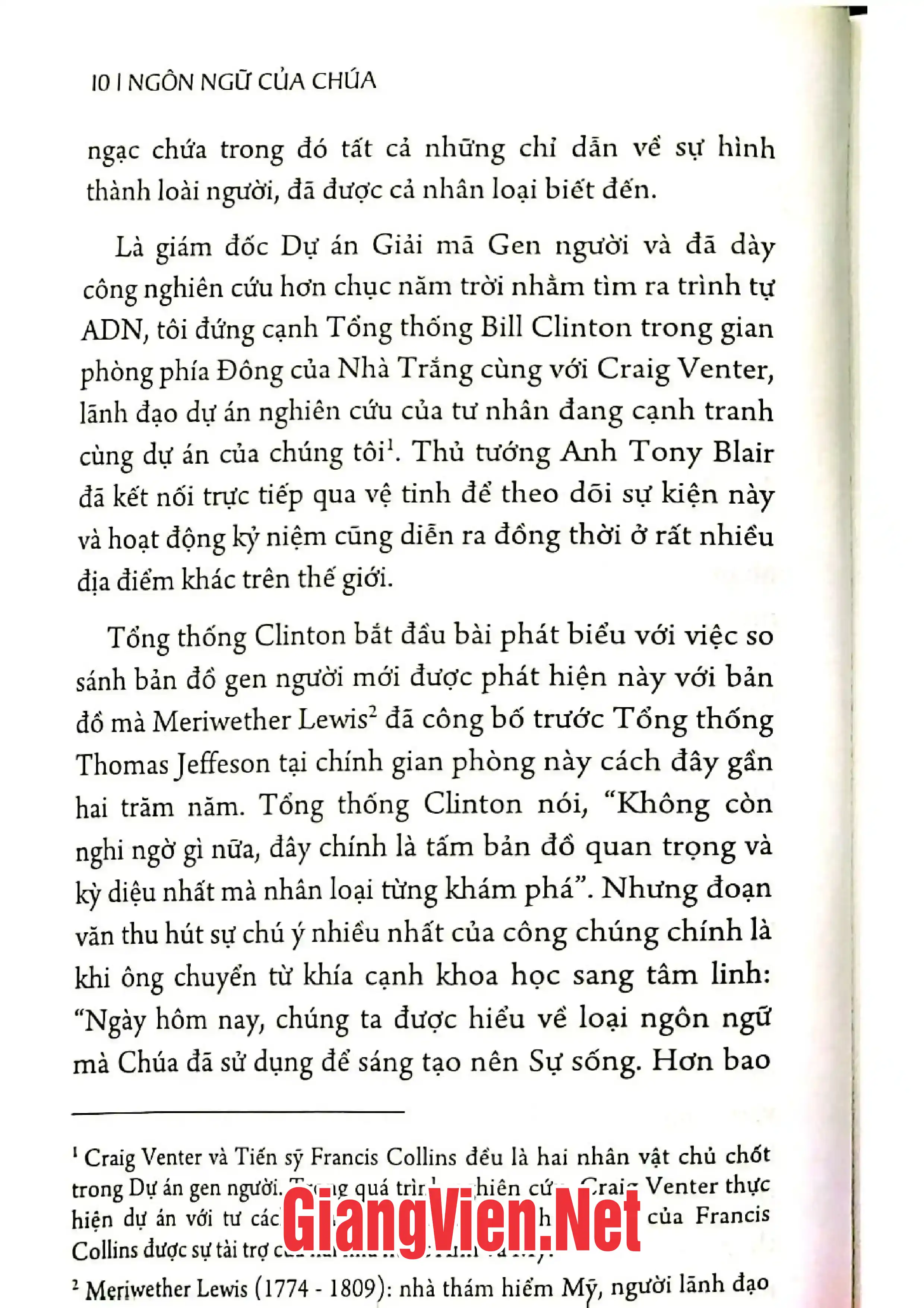 Mục lục chi tiết trang 3 sách Ngôn ngữ của Chúa những bằng chứng khoa học về đức tin