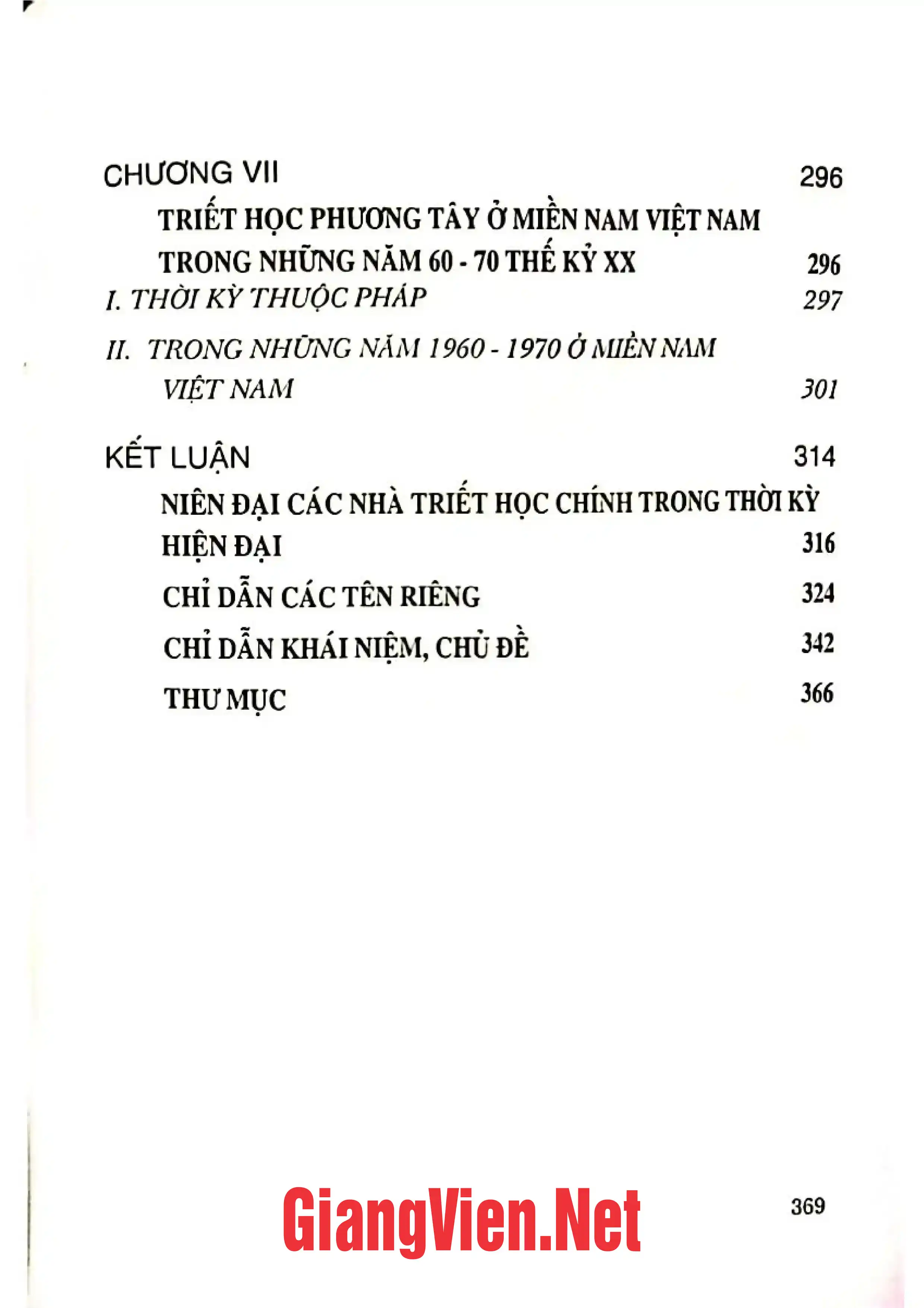 Mục lục chi tiết trang 2 sách Lịch sử triết học phương Tây hiện đại