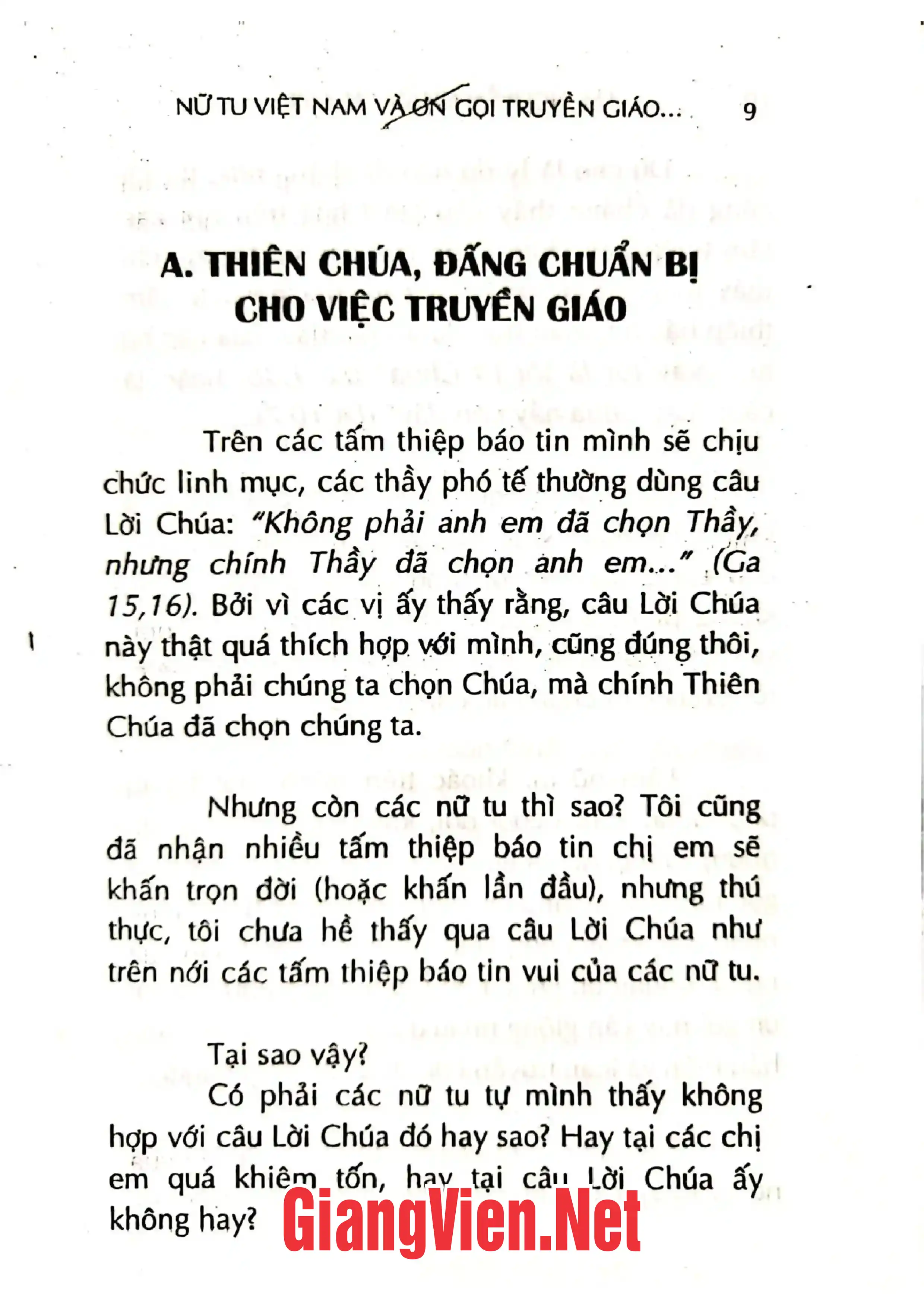 Mục lục chi tiết trang 2 sách Nữ tu Việt Nam và ơn gọi truyền giáo của thế kỷ 21