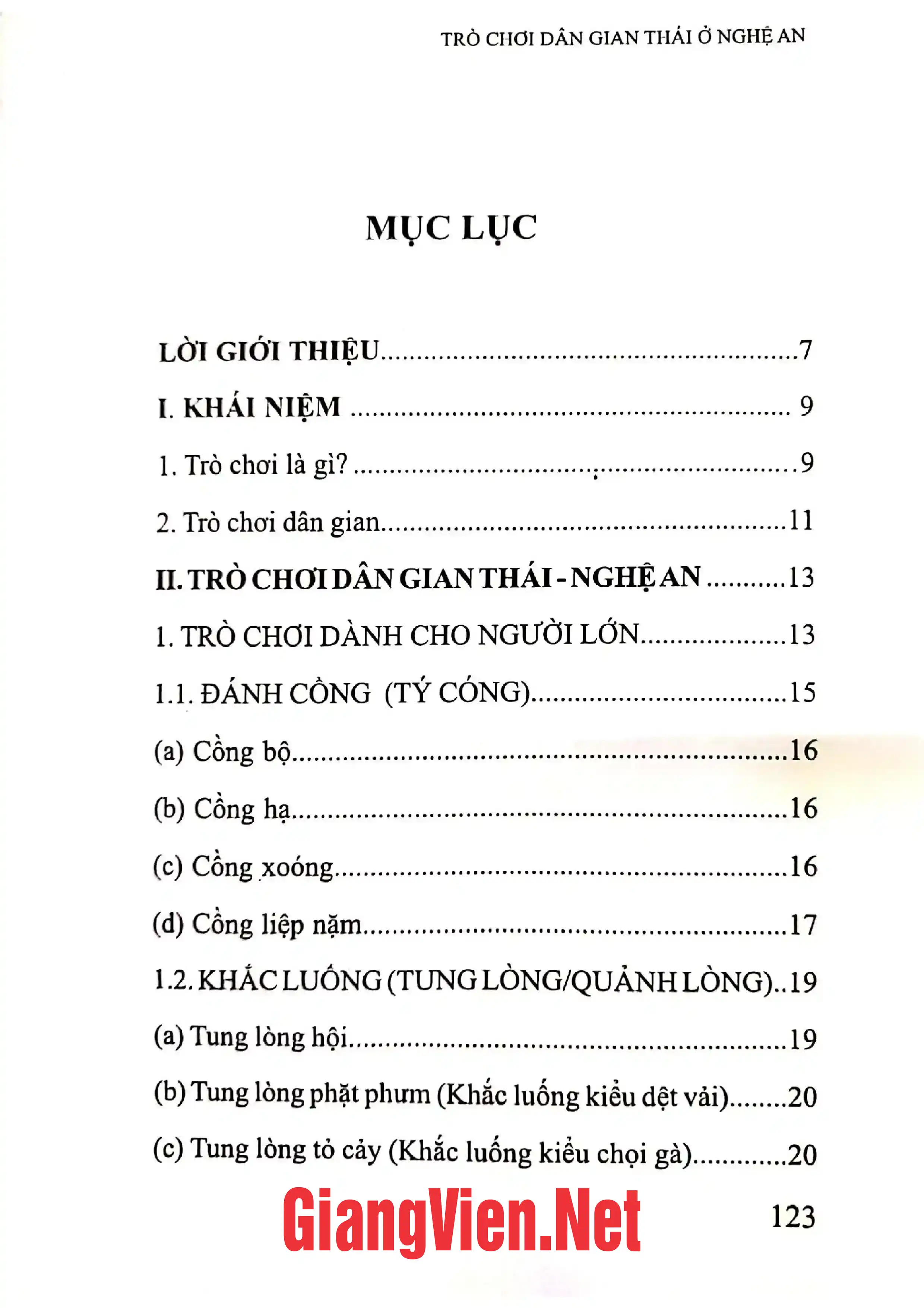 Ảnh minh họa nội dung cuốn sách: Trò chơi dân gian Thái ở Nghệ An
