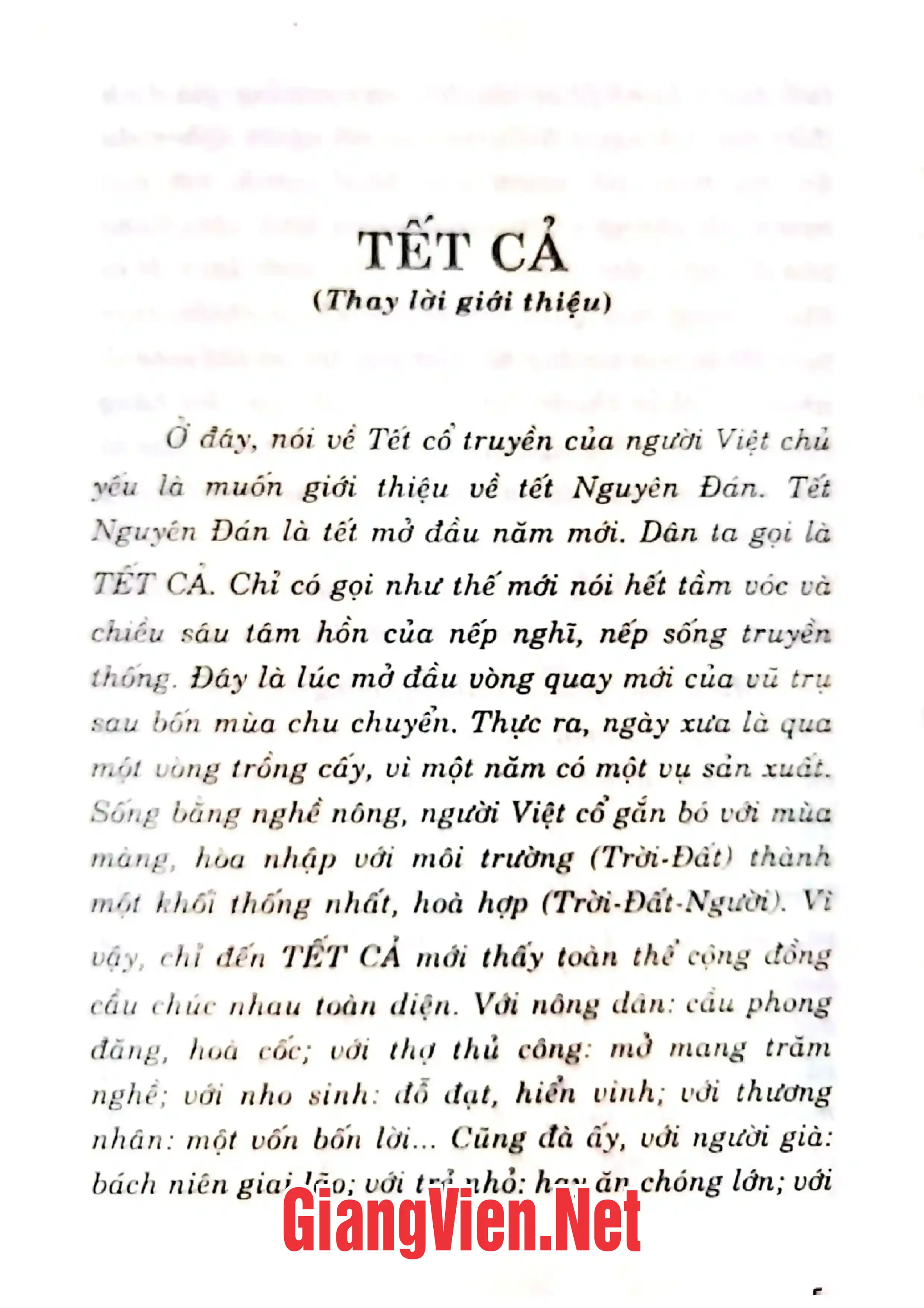 Mục lục chi tiết trang 2 sách Tết cổ truyền người Việt, Giải nhất, tặng thưởng của Hội Văn Nghệ Dân Gian Việt Nam - 1993
