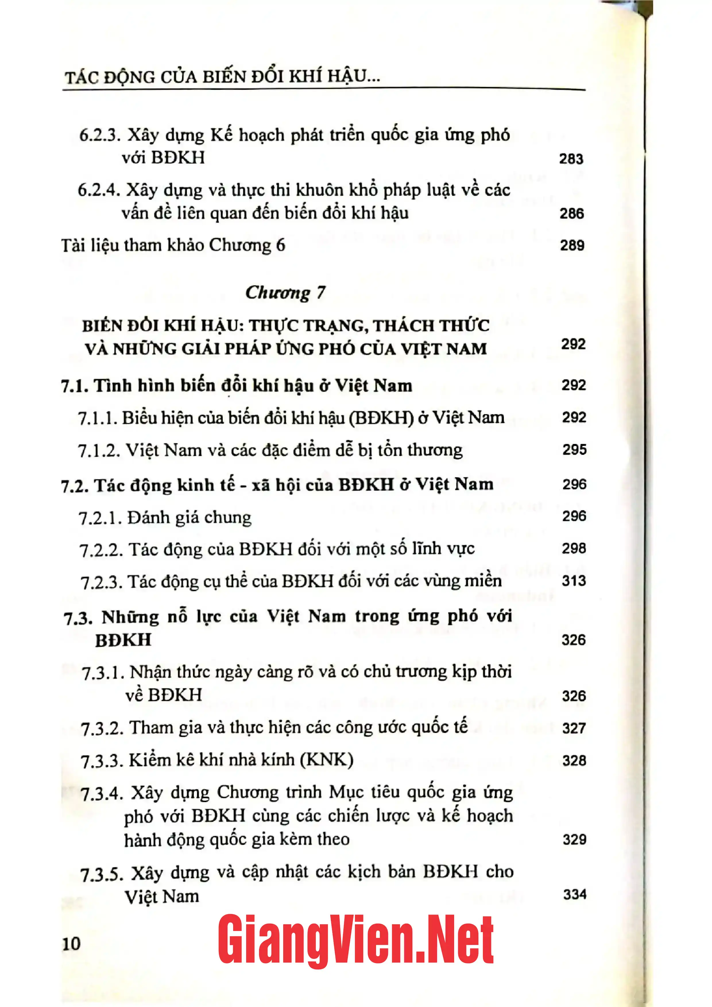 Ảnh minh họa nội dung cuốn sách: Tác động của biến đổi khí hậu toàn cầu phản ứng chính sách của một số nước và bài học cho Việt Nam