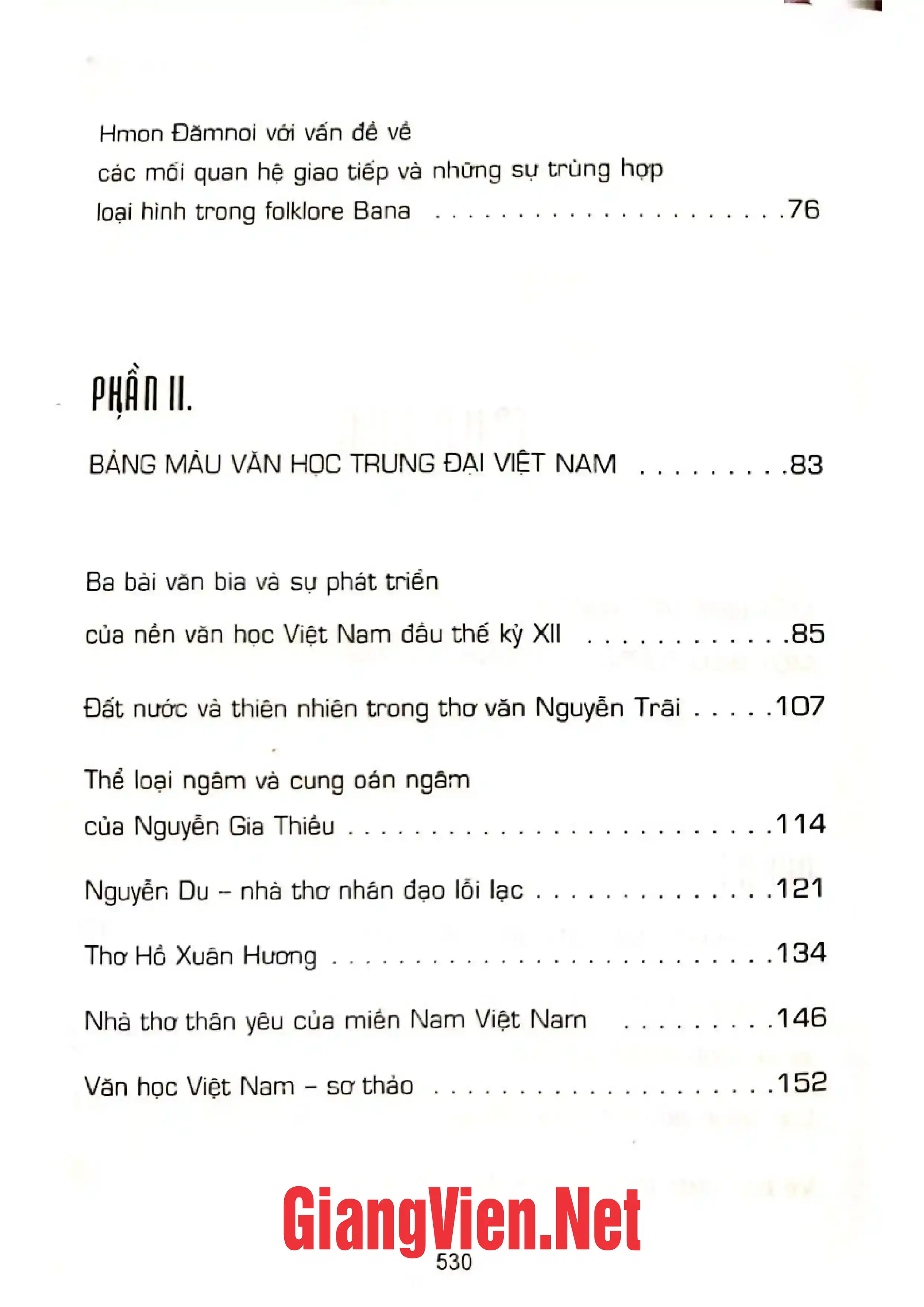 Mục lục chi tiết trang 1 sách Dòng chảy văn hóa Việt Nam