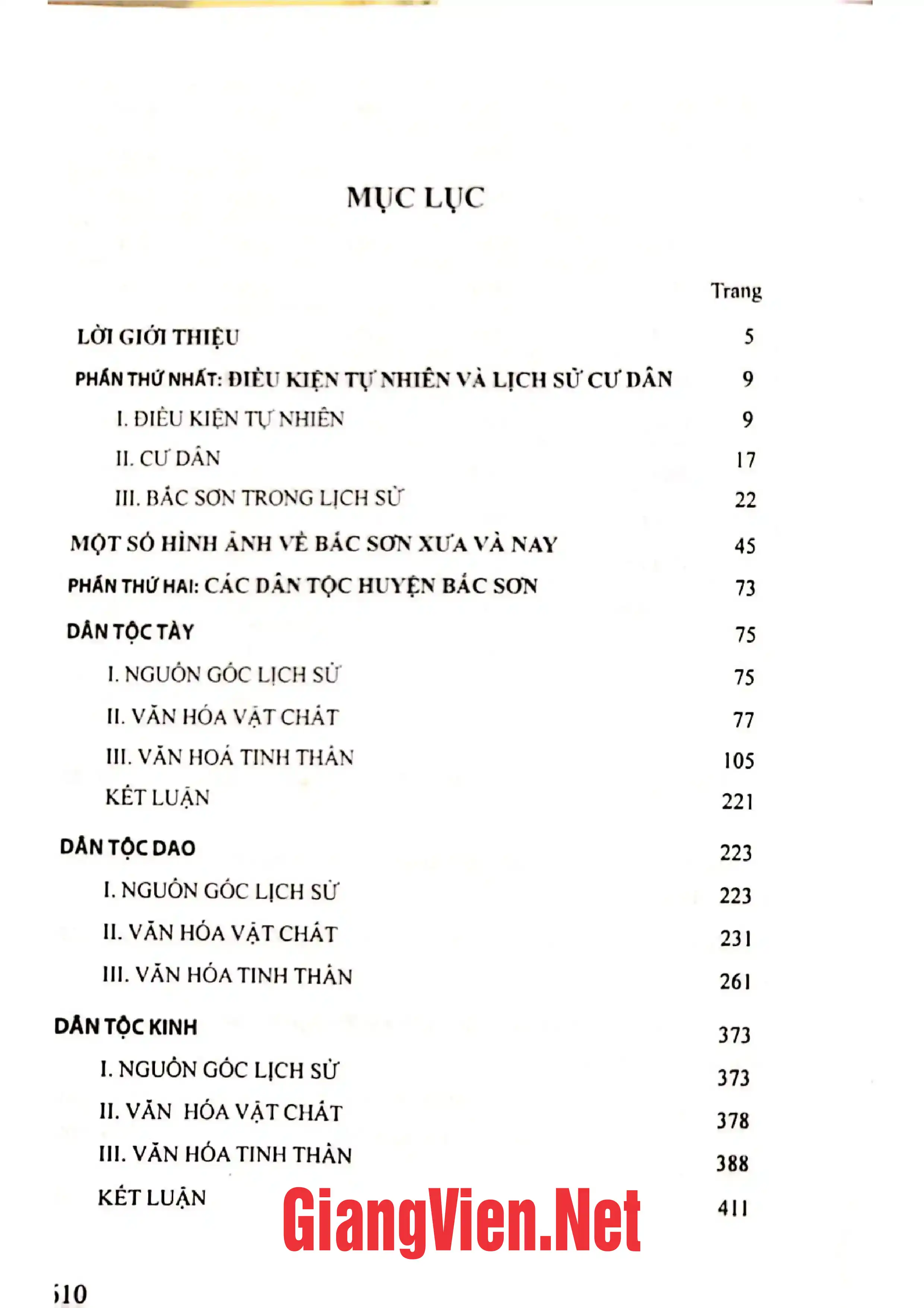 Trang bìa chính thức sách Bản sắc và truyền thống văn hóa các dân tộc huyện Bắc Sơn