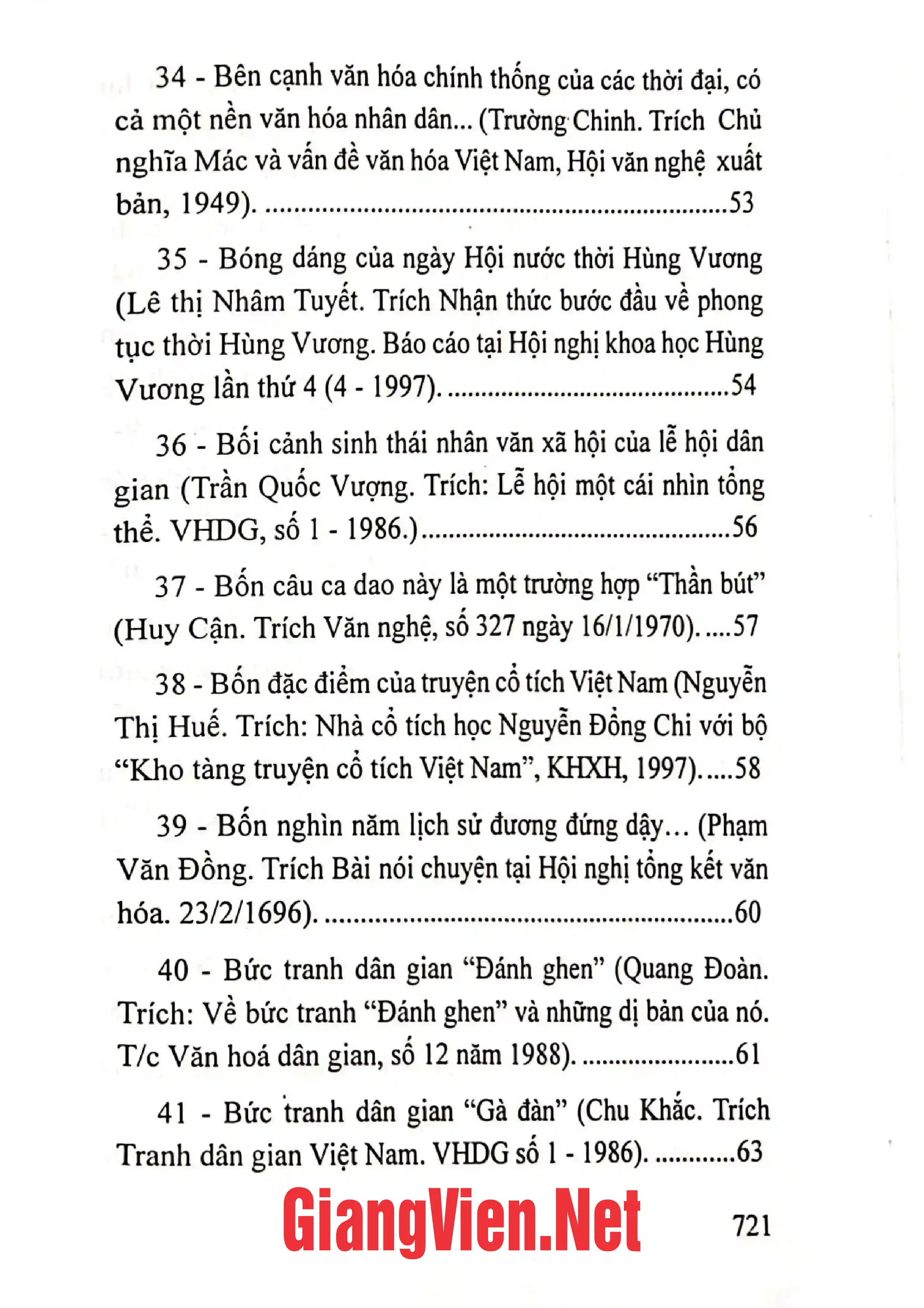 Ảnh minh họa nội dung cuốn sách: Nghiên cứu tư liệu lý luận văn hóa dân gian Việt Nam Quyển 2