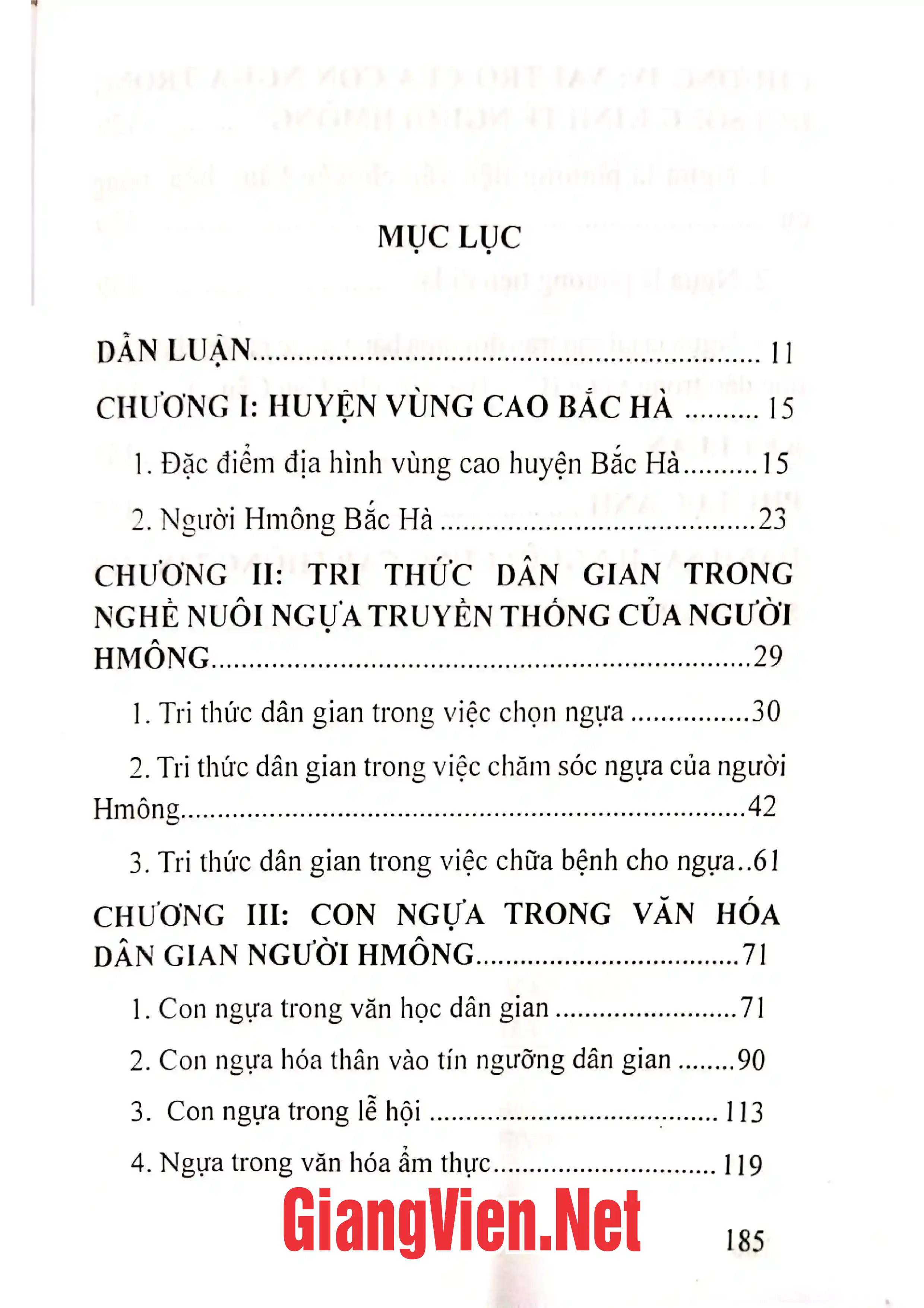 Trang bìa chính thức sách Con ngựa trong văn hóa người HMông Bắc Hà - Lào Cai