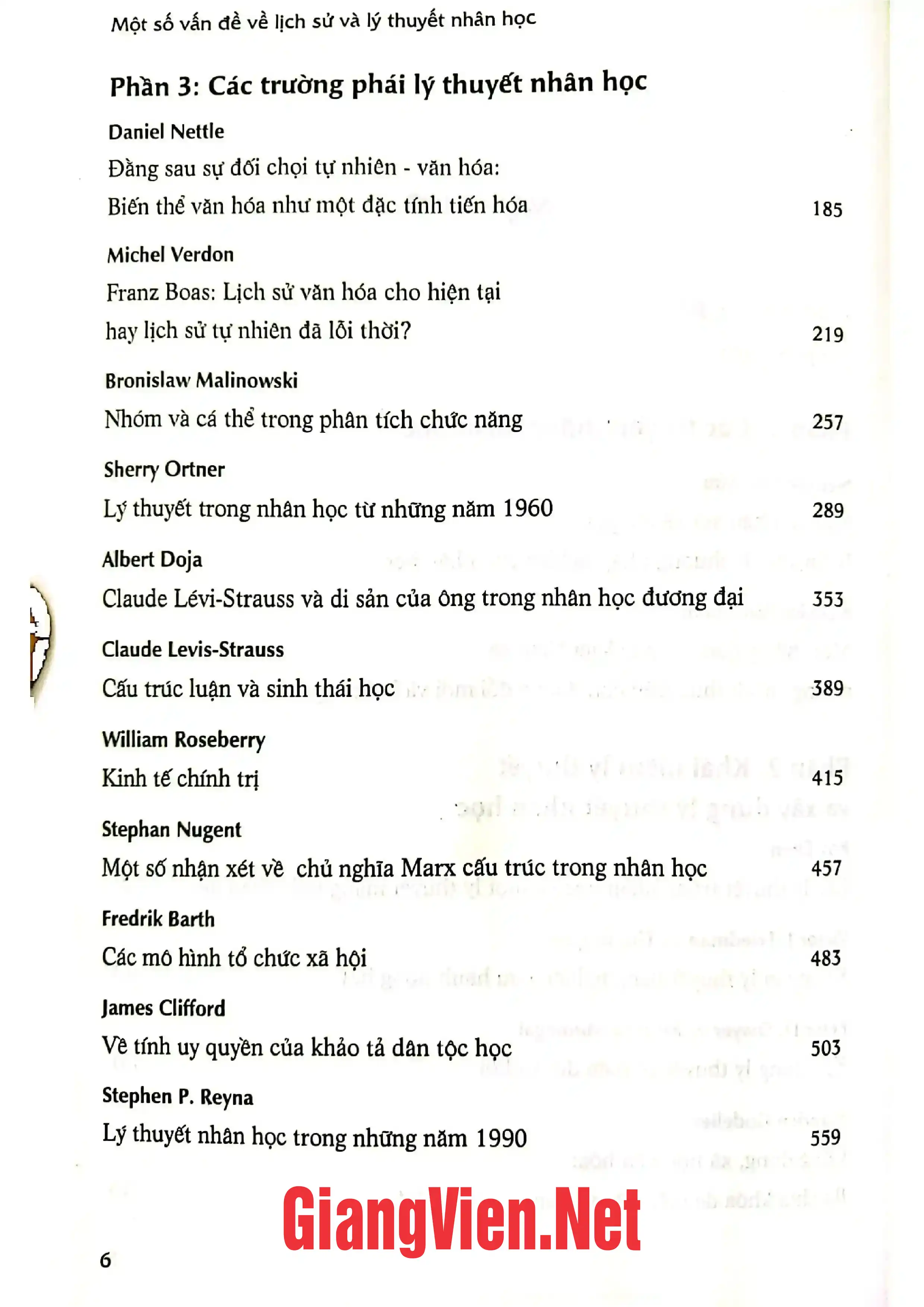 Ảnh minh họa nội dung cuốn sách: Một số vấn đề lịch sử và lý thuyết nhân học nội bộ