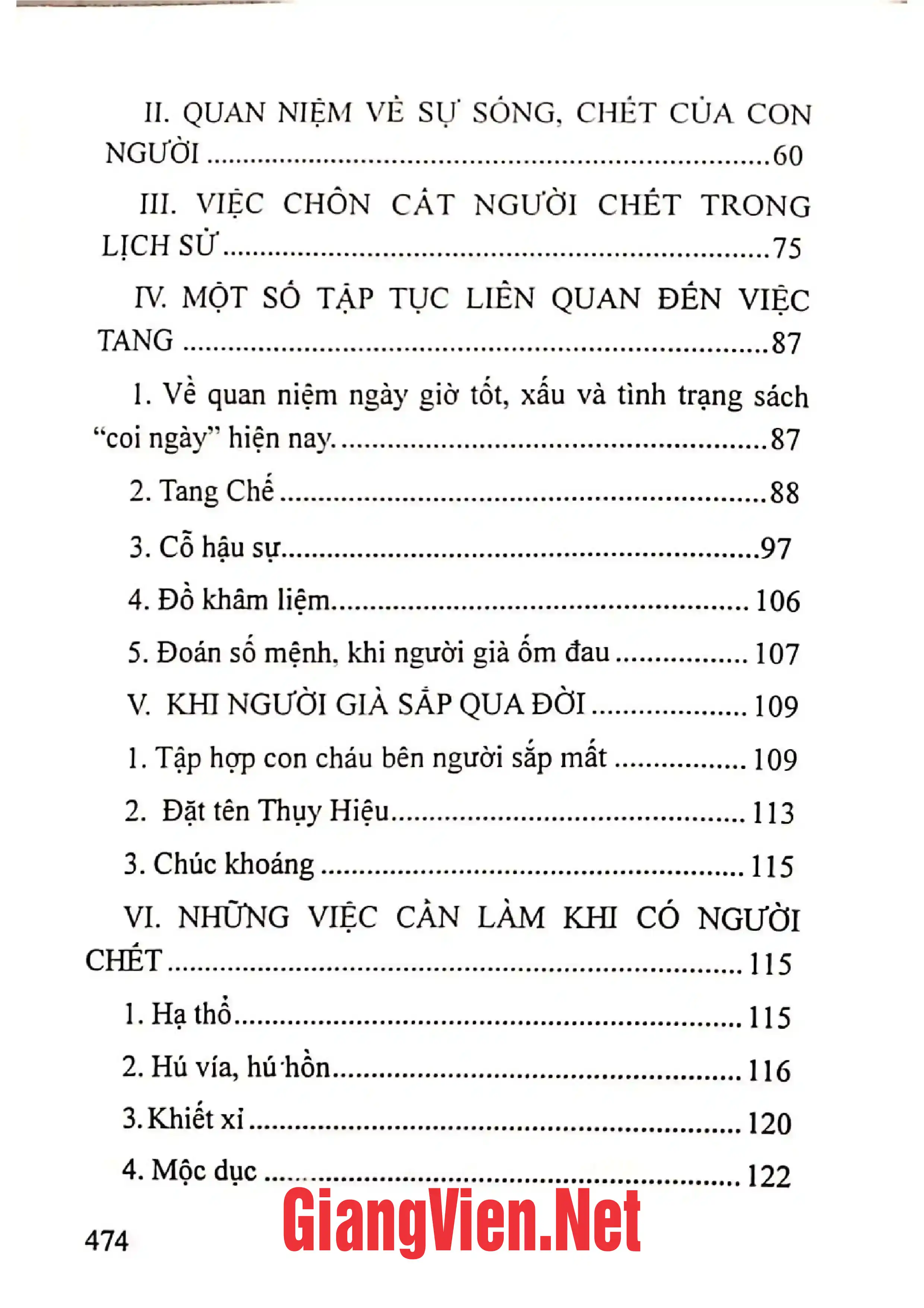 Mục lục chi tiết trang 1 sách Phong tục xứ Nghệ Quyển 2