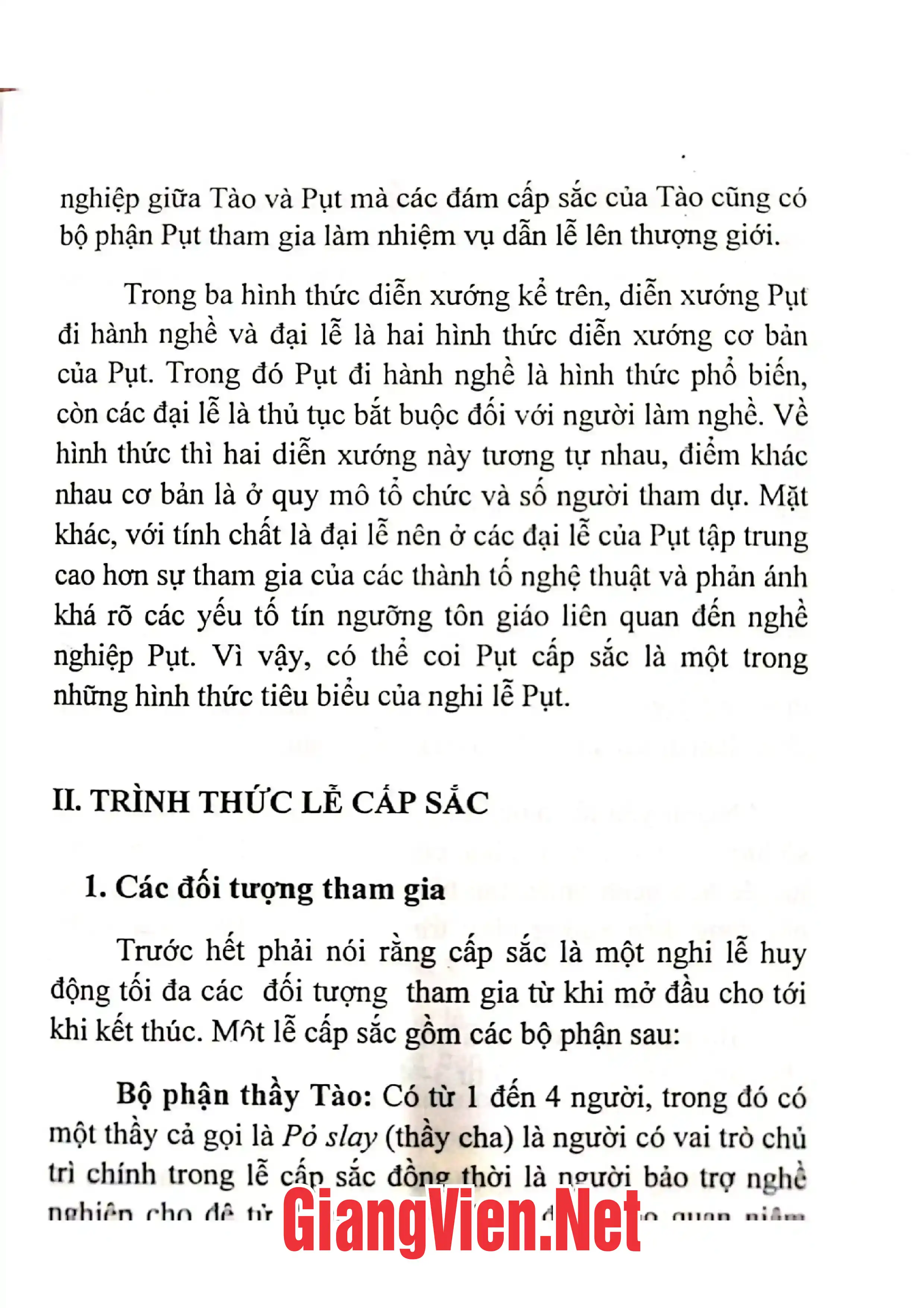 Mục lục chi tiết trang 3 sách Lễ cấp sắc Pựt Nùng