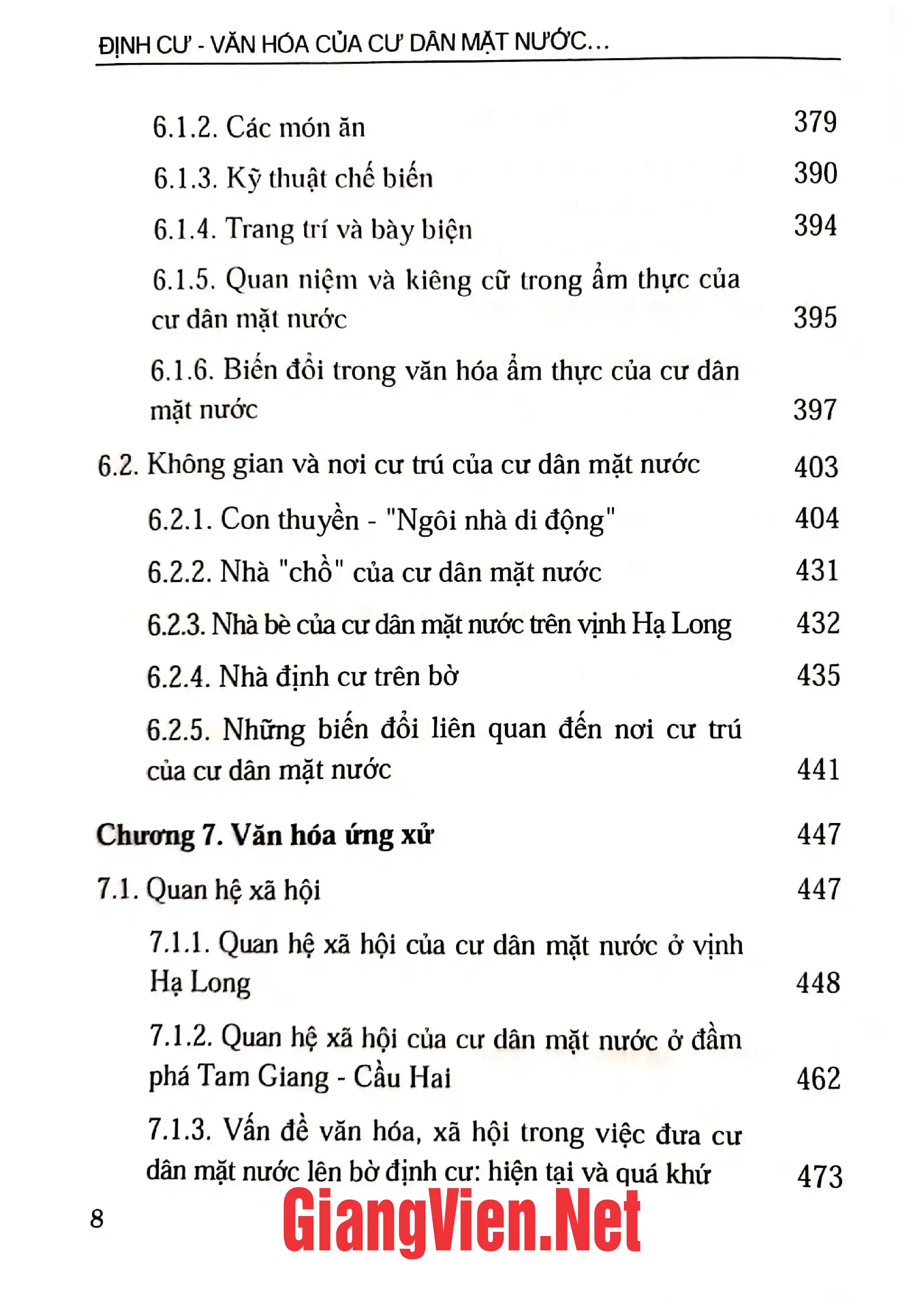 Ảnh minh họa nội dung cuốn sách: Định cư - văn hóa của cư dân mặt nước ở vịnh Hạ Long Quảng Ninh và đầm Phá Tam Giang - Cầu Hai Thừa Thiên Huế