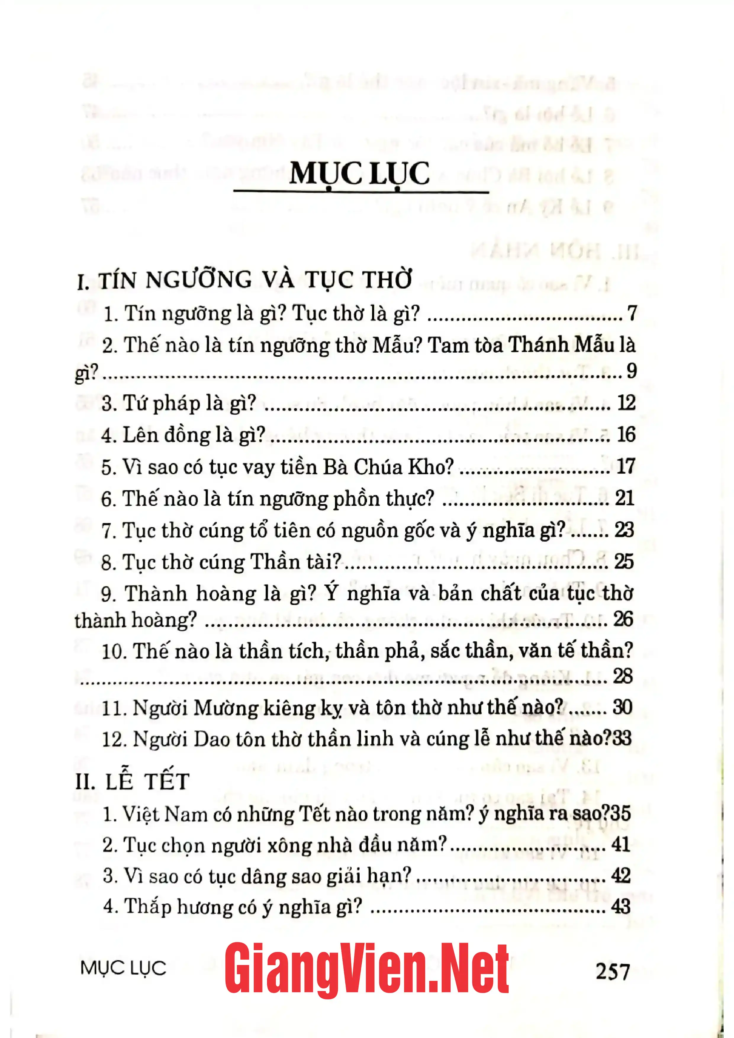 Ảnh minh họa nội dung cuốn sách: Tín ngưỡng phong tục và những kiêng kị dân gian Việt Nam