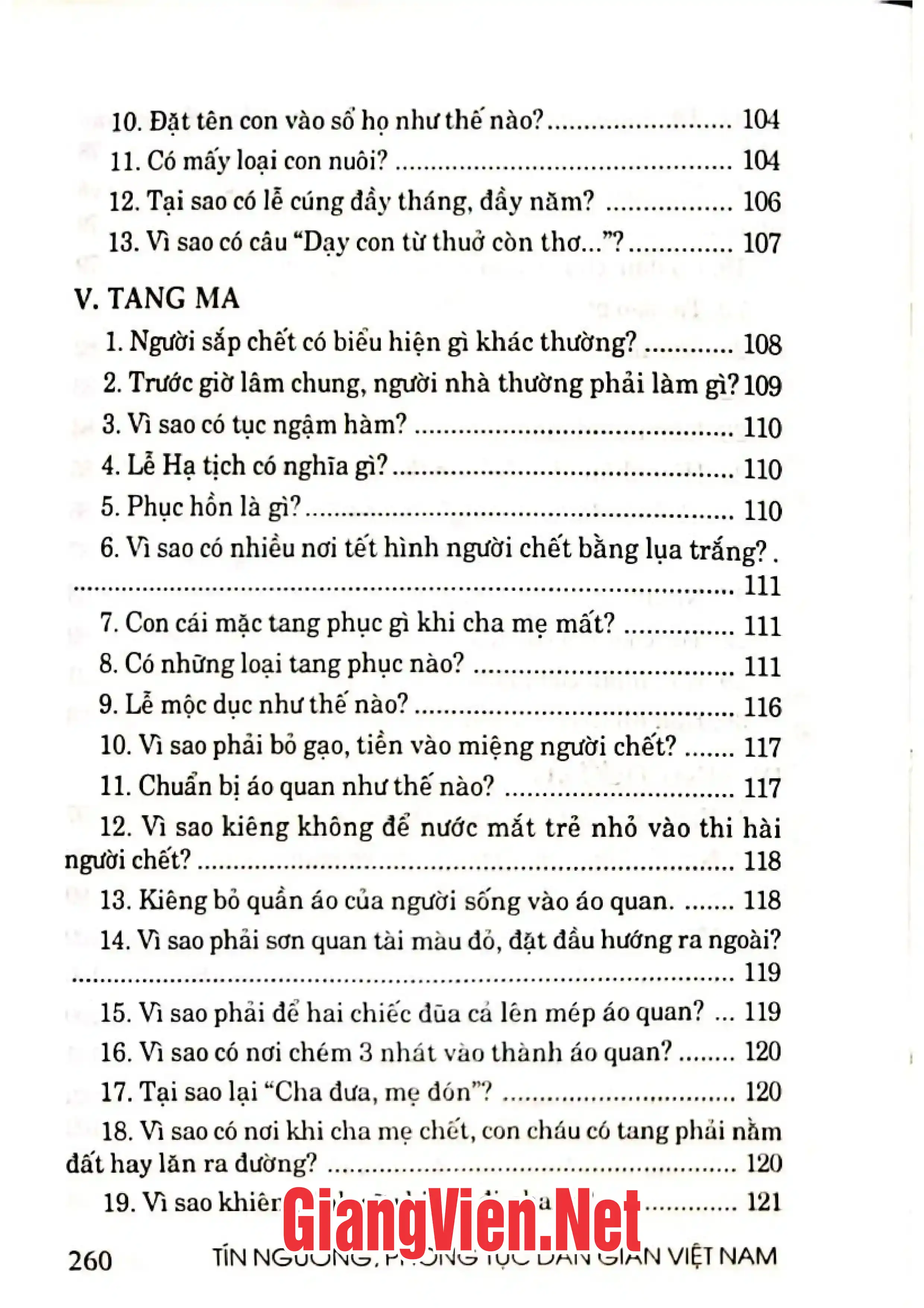Ảnh minh họa nội dung cuốn sách: Tín ngưỡng phong tục và những kiêng kị dân gian Việt Nam