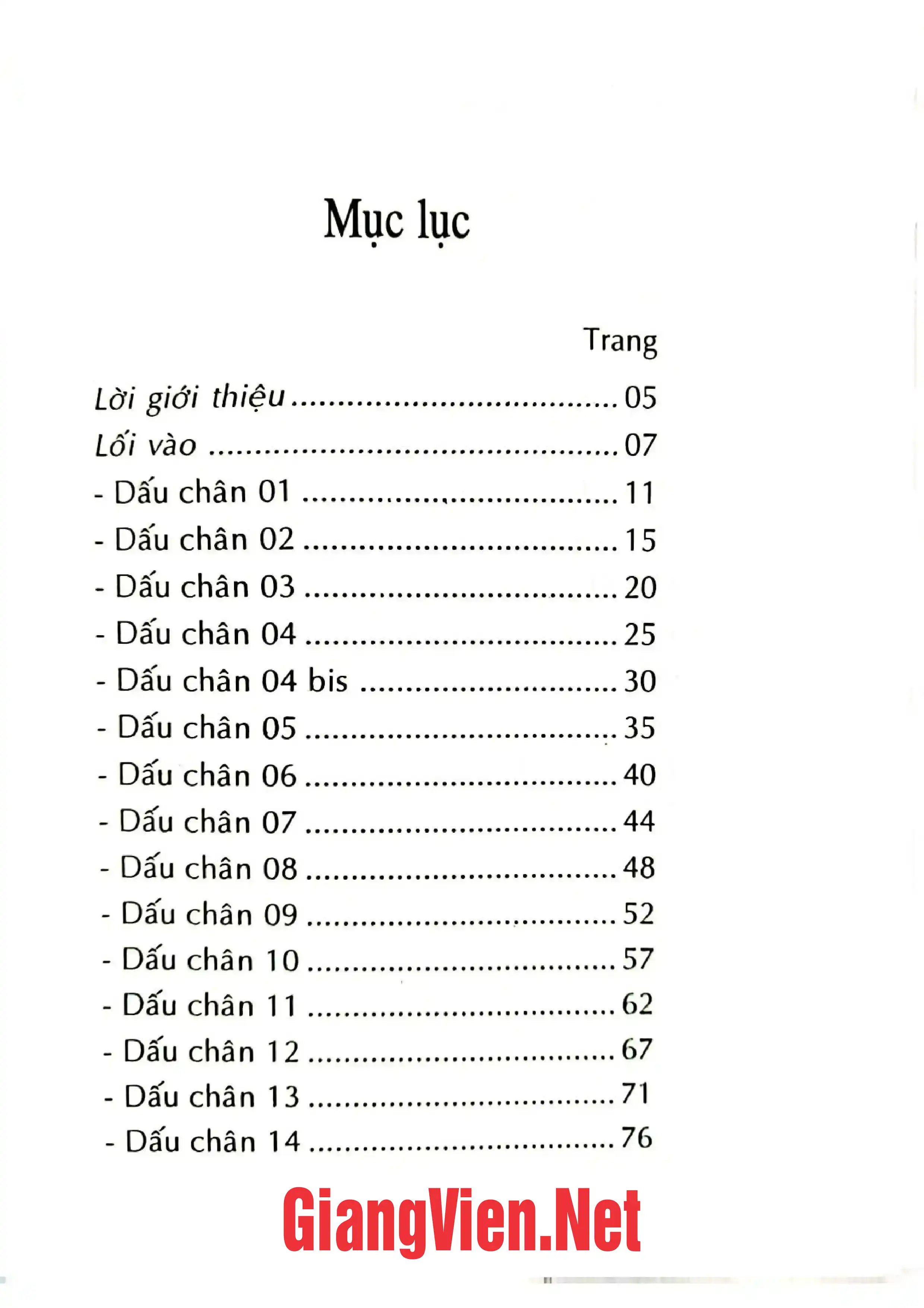 Trang bìa chính thức sách Dấu chân của thầy