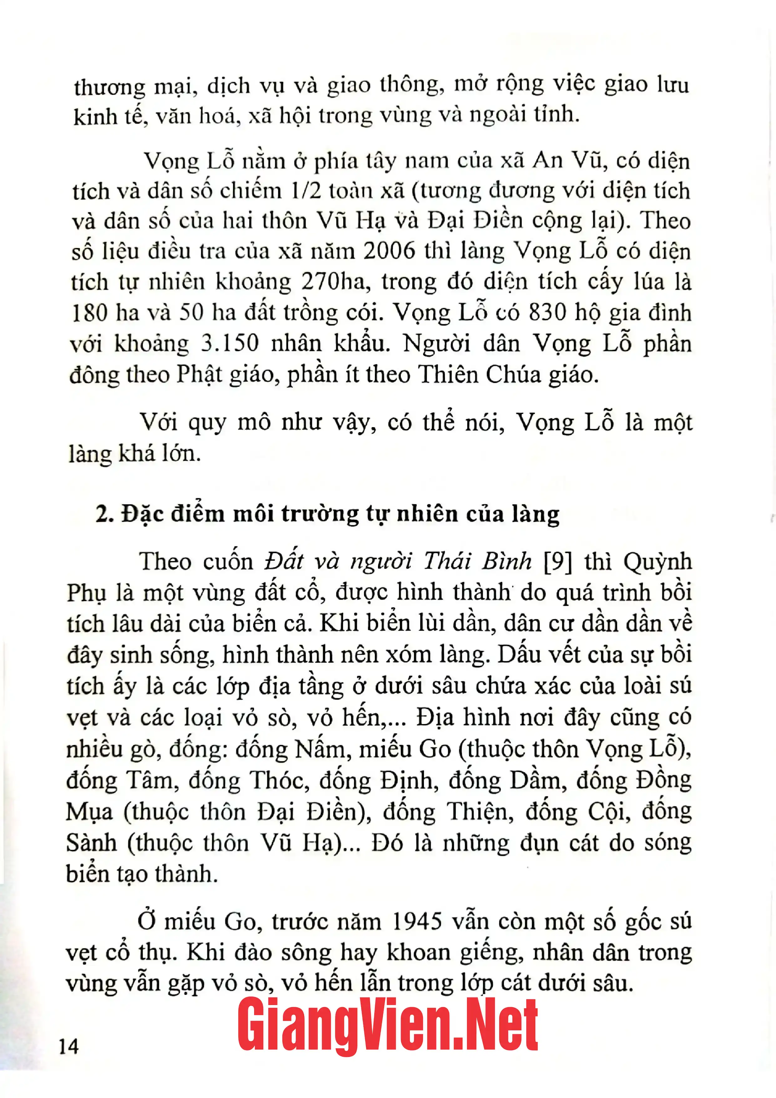Mục lục chi tiết trang 3 sách Lễ hội làng Vọng Lỗ và văn hóa dân gian xã Quỳnh Hoa huyện Quỳnh Phụ, tỉnh Thái Bình