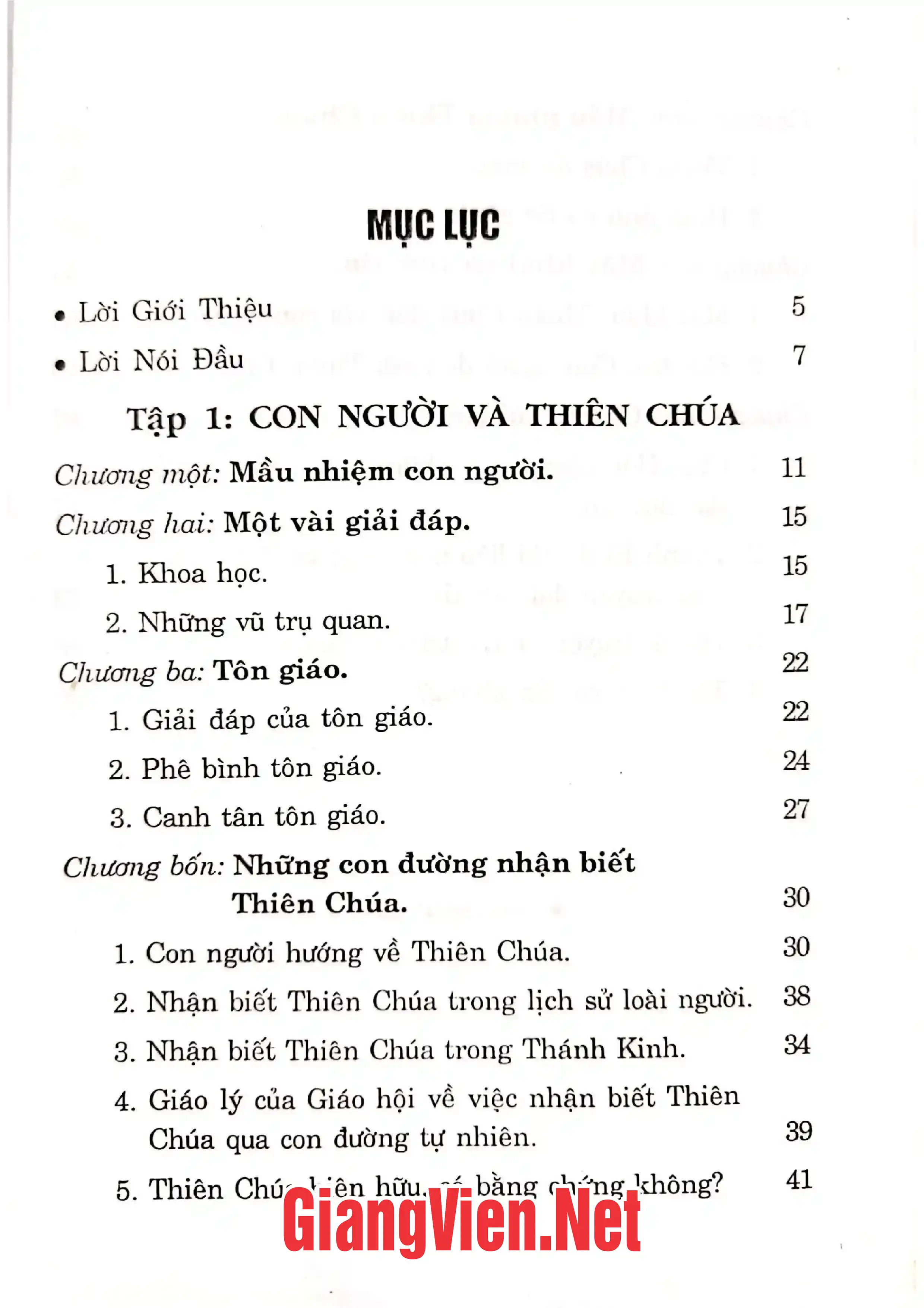 Trang bìa chính thức sách Cao đẳng giáo lý - Tập 1 Con người và Thiên Chúa