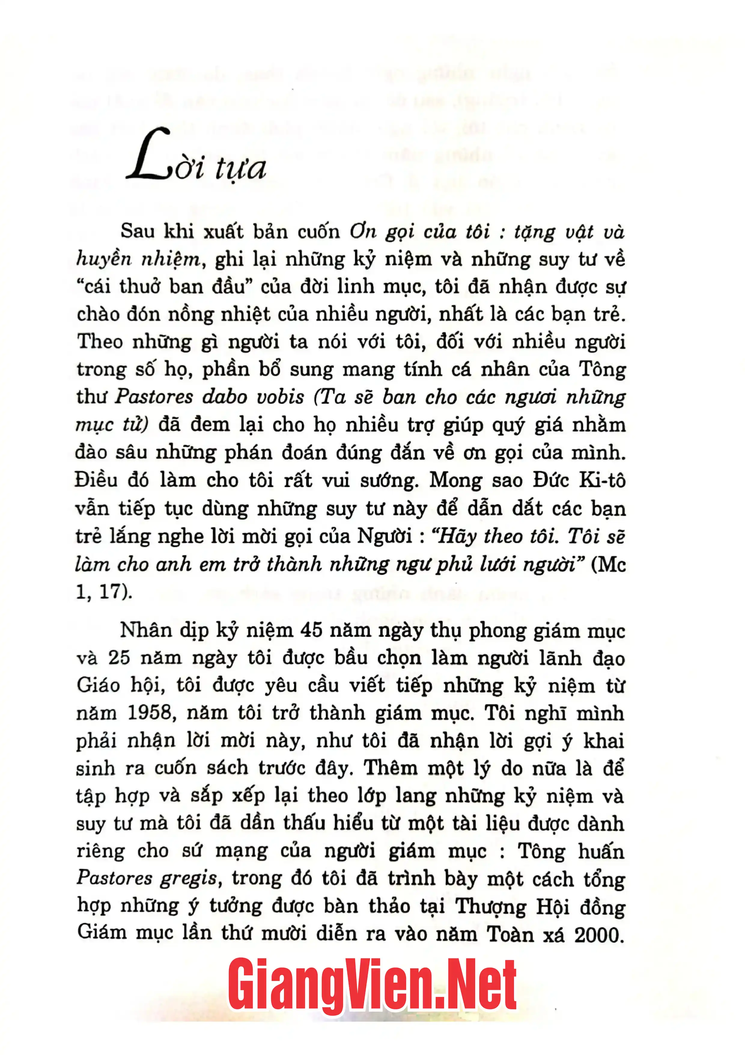 Nội dung trang phụ bản giới thiệu sách Hãy đứng dậy. Chúng ta đi. Hồi ký đức Giaon Phao lô II 1958 2004