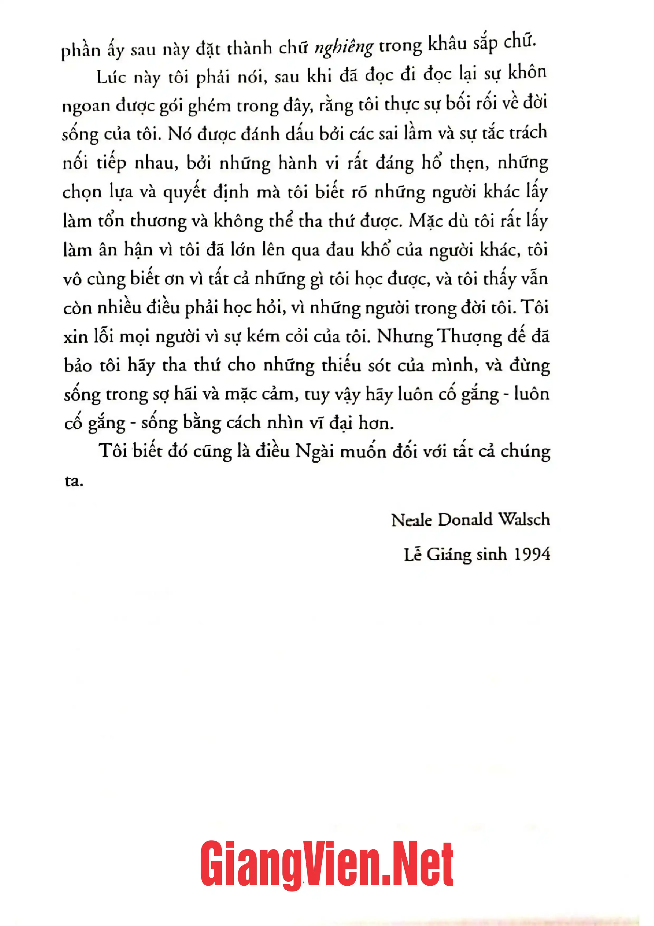 Nội dung trang phụ bản giới thiệu sách Đối thoại với thượng đế