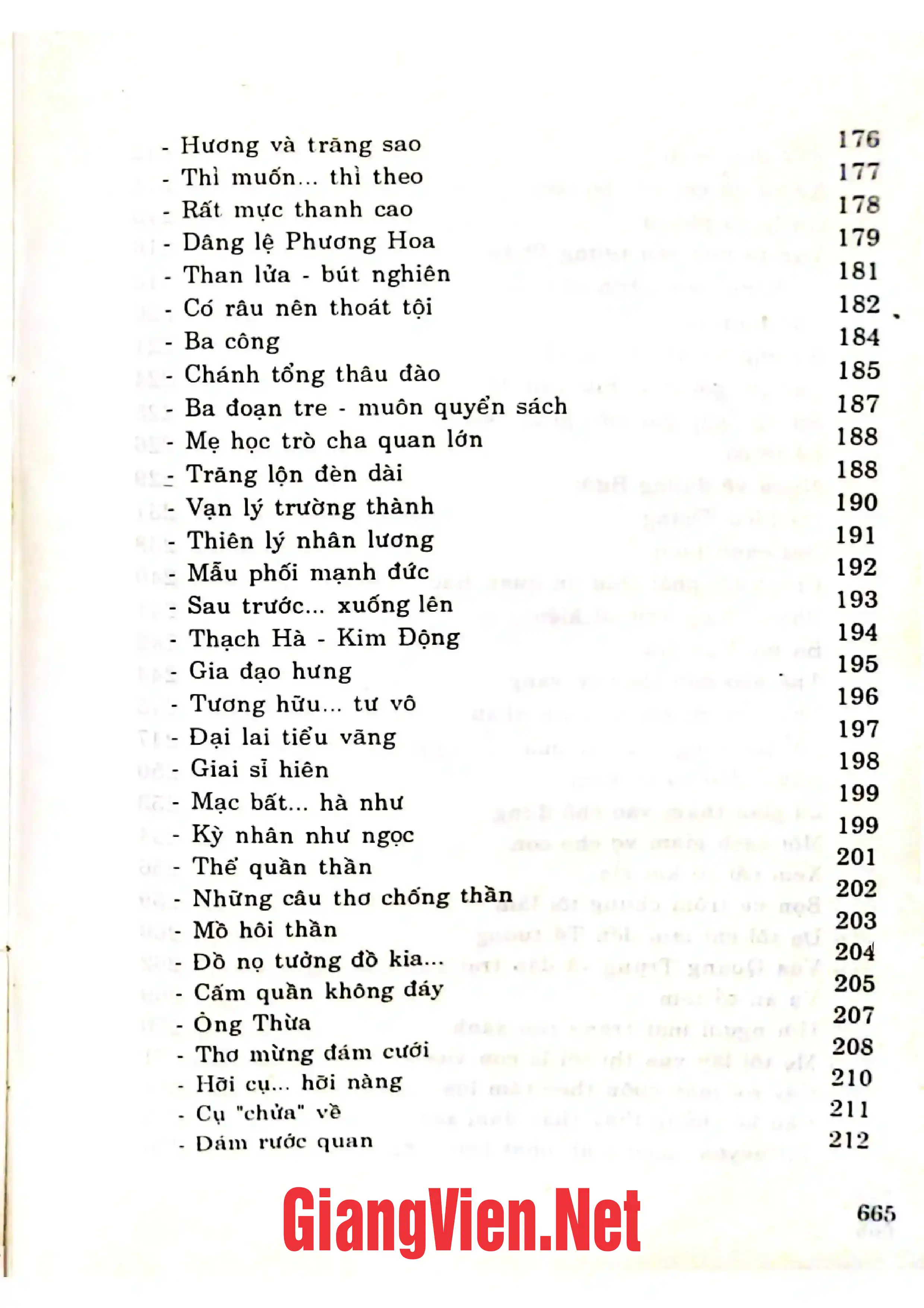 Mục lục chi tiết trang 2 sách Giai thoại FOLKLORE Việt Nam