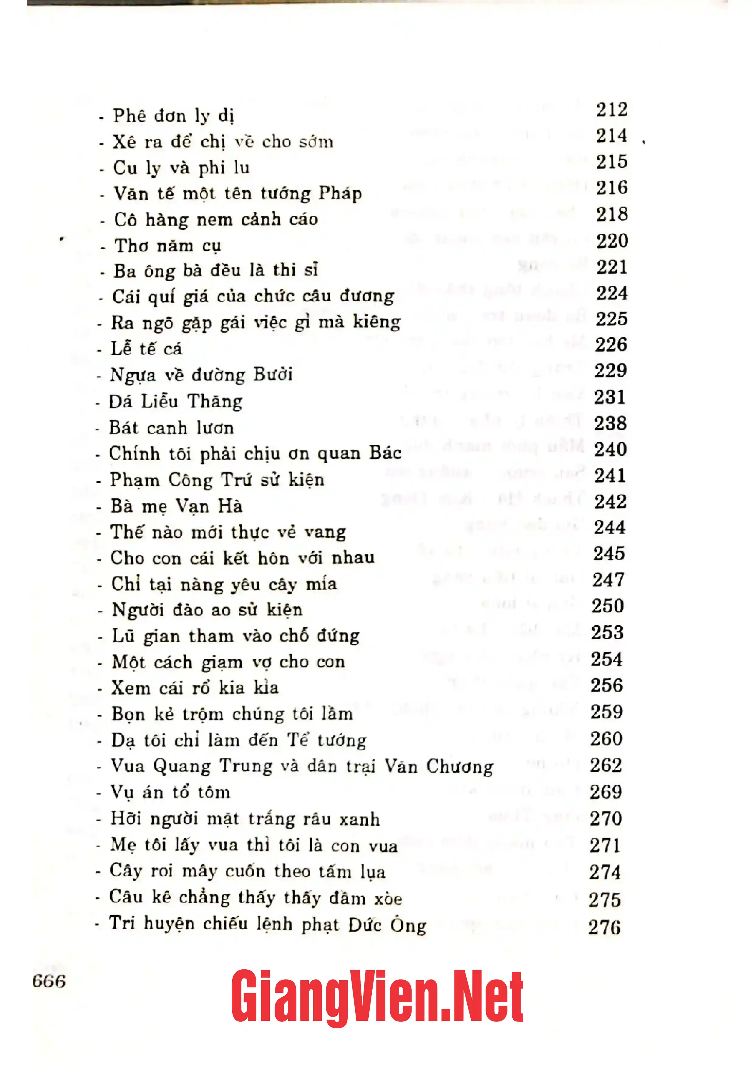 Mục lục chi tiết trang 3 sách Giai thoại FOLKLORE Việt Nam
