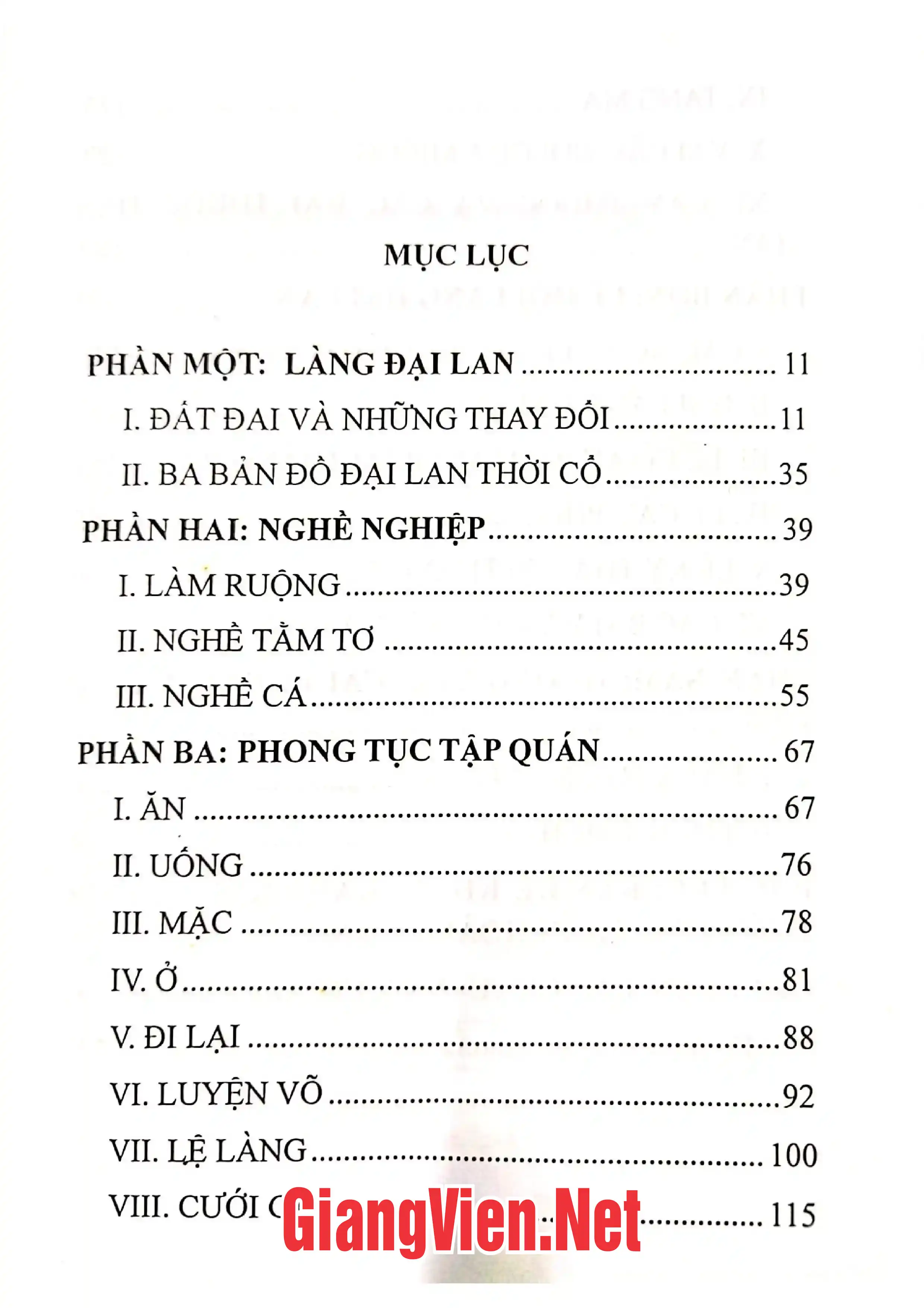 Trang bìa chính thức sách Văn hóa dân gian làng Đại Lan