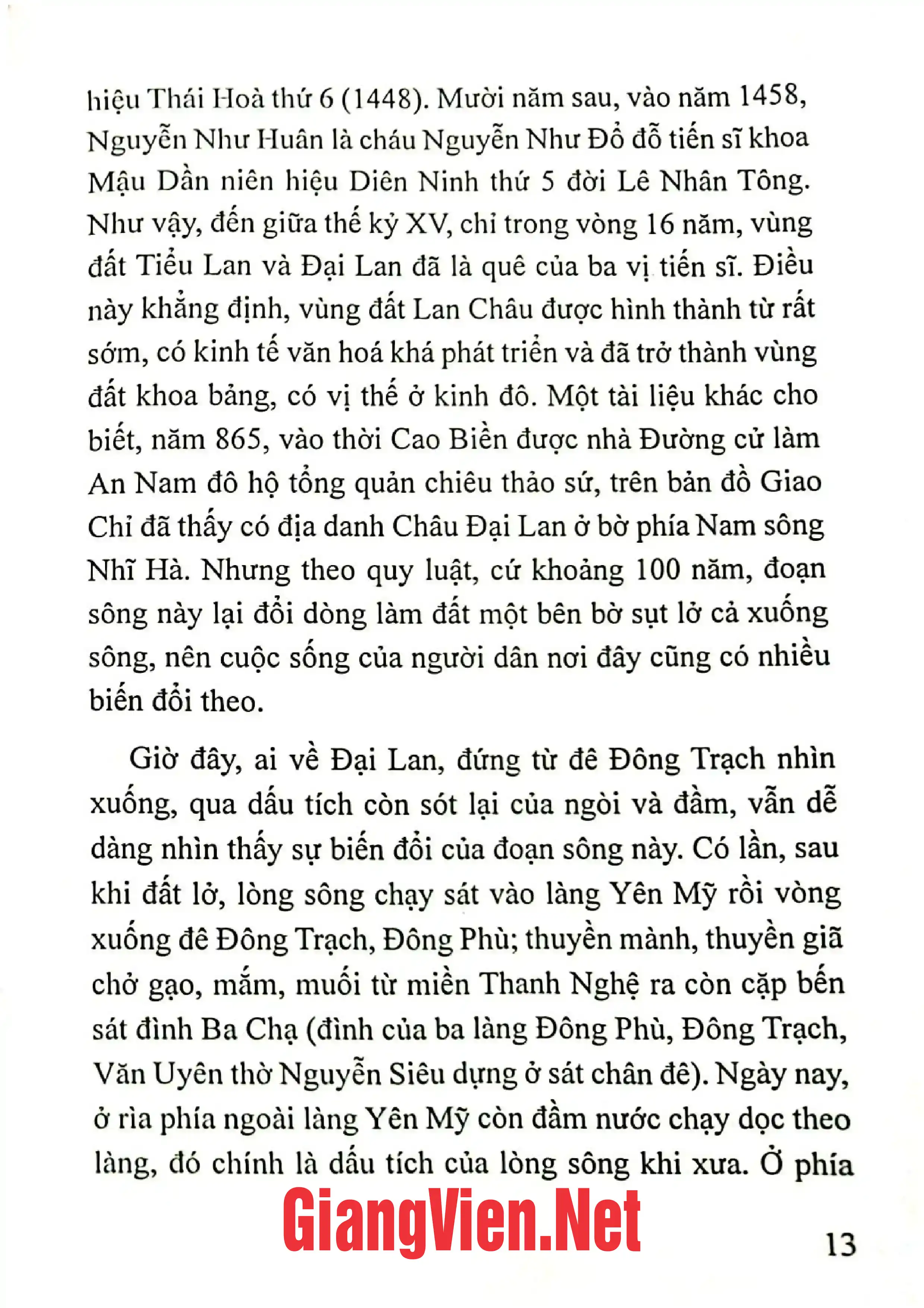Nội dung trang phụ bản giới thiệu sách Văn hóa dân gian làng Đại Lan