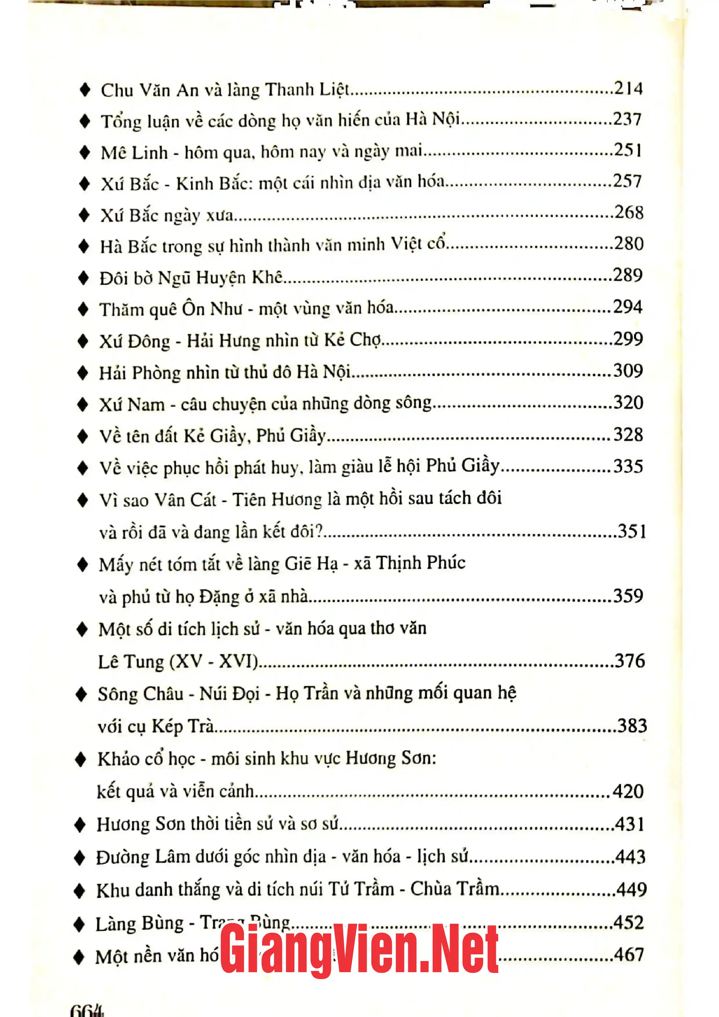 Mục lục chi tiết trang 1 sách Dặm dài đất nước những vùng đất, con người, tâm thức người Việt
