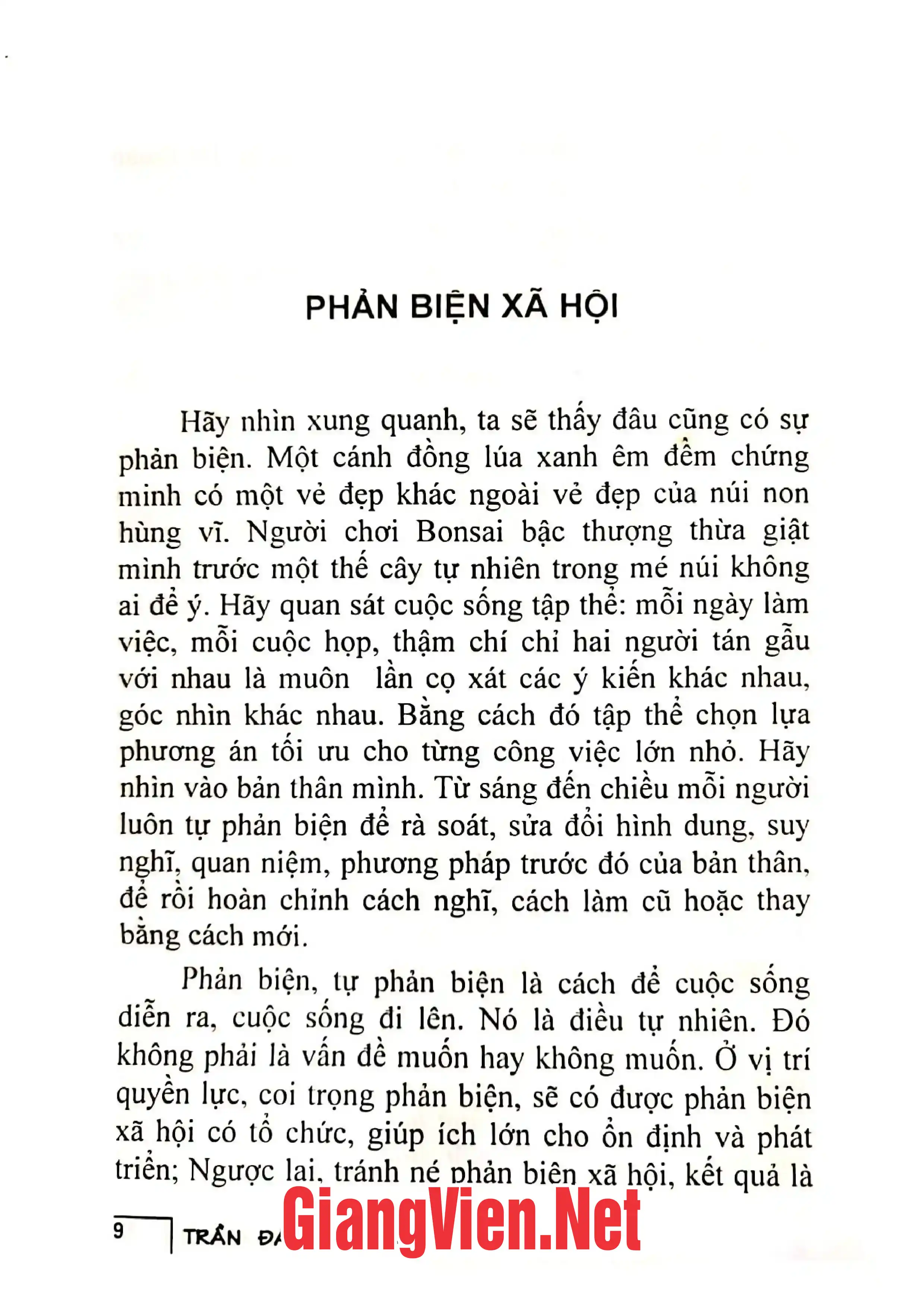Ảnh minh họa nội dung cuốn sách: Phản biện xã hội, Câu hỏi đặt ra từ cuộc sống