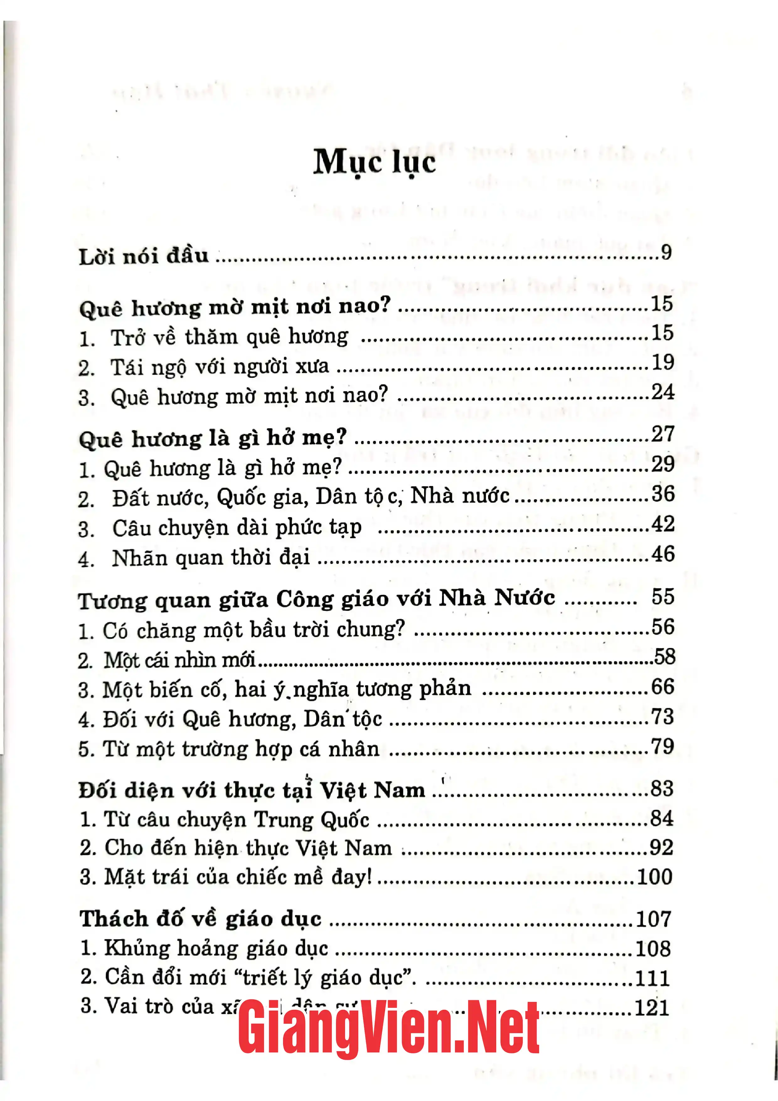 Ảnh minh họa nội dung cuốn sách: Việt Nam dấu yêu quê hương và giáo hội