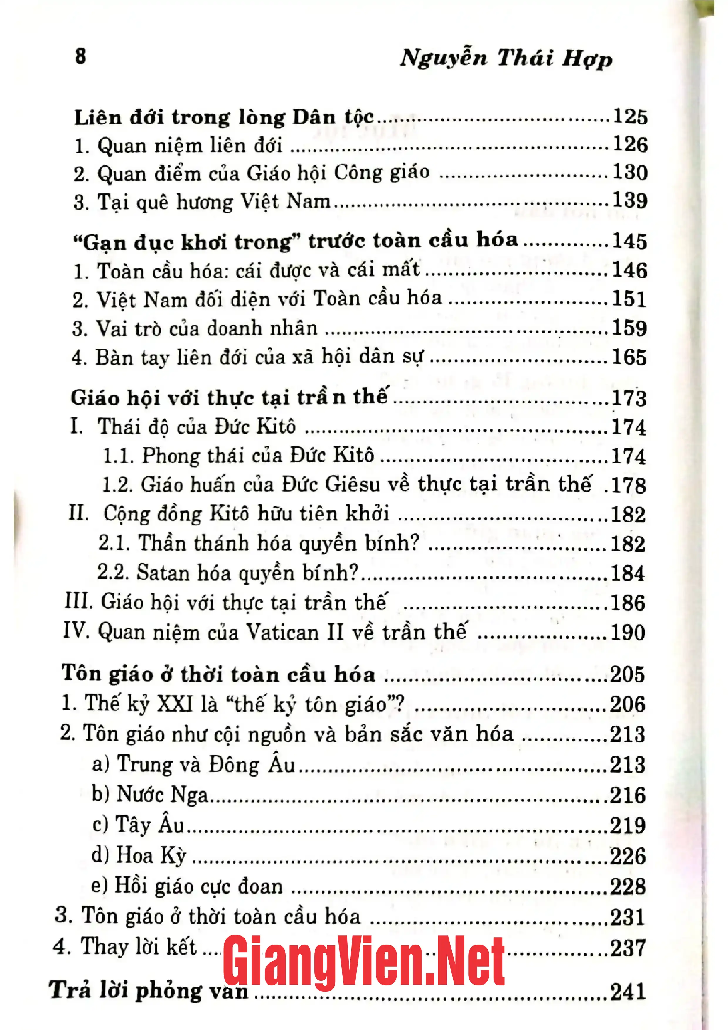 Ảnh minh họa nội dung cuốn sách: Việt Nam dấu yêu quê hương và giáo hội