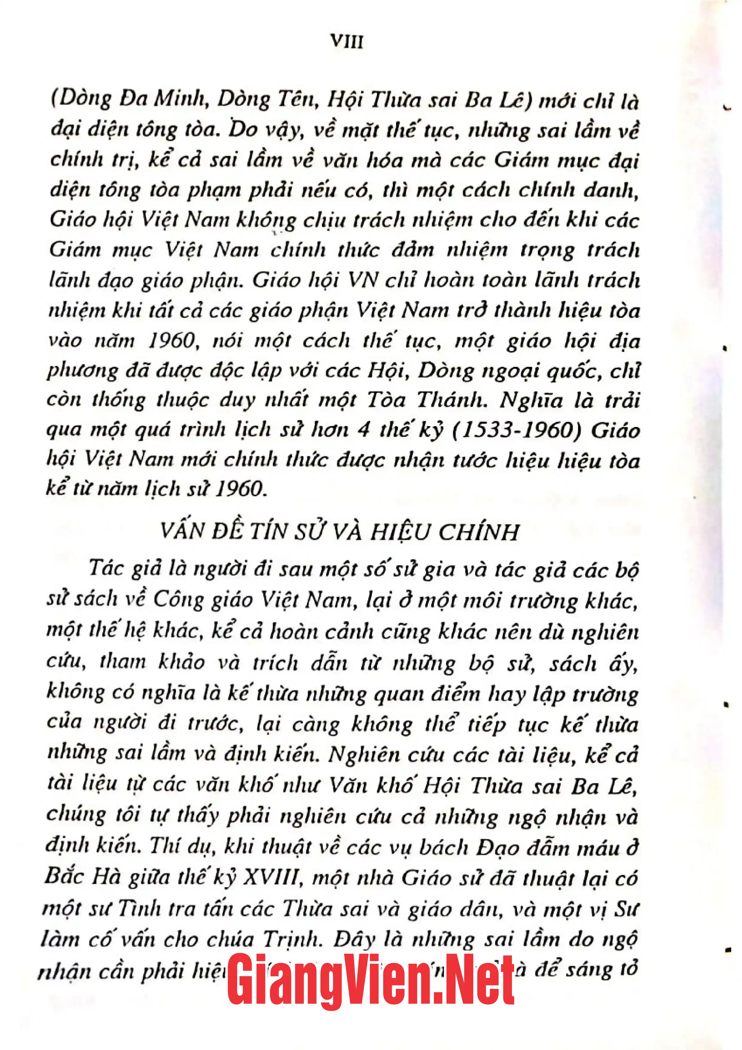 Ảnh minh họa nội dung cuốn sách: Việt Nam Công giáo sử- Tân biên 1553-2000, Quyển II