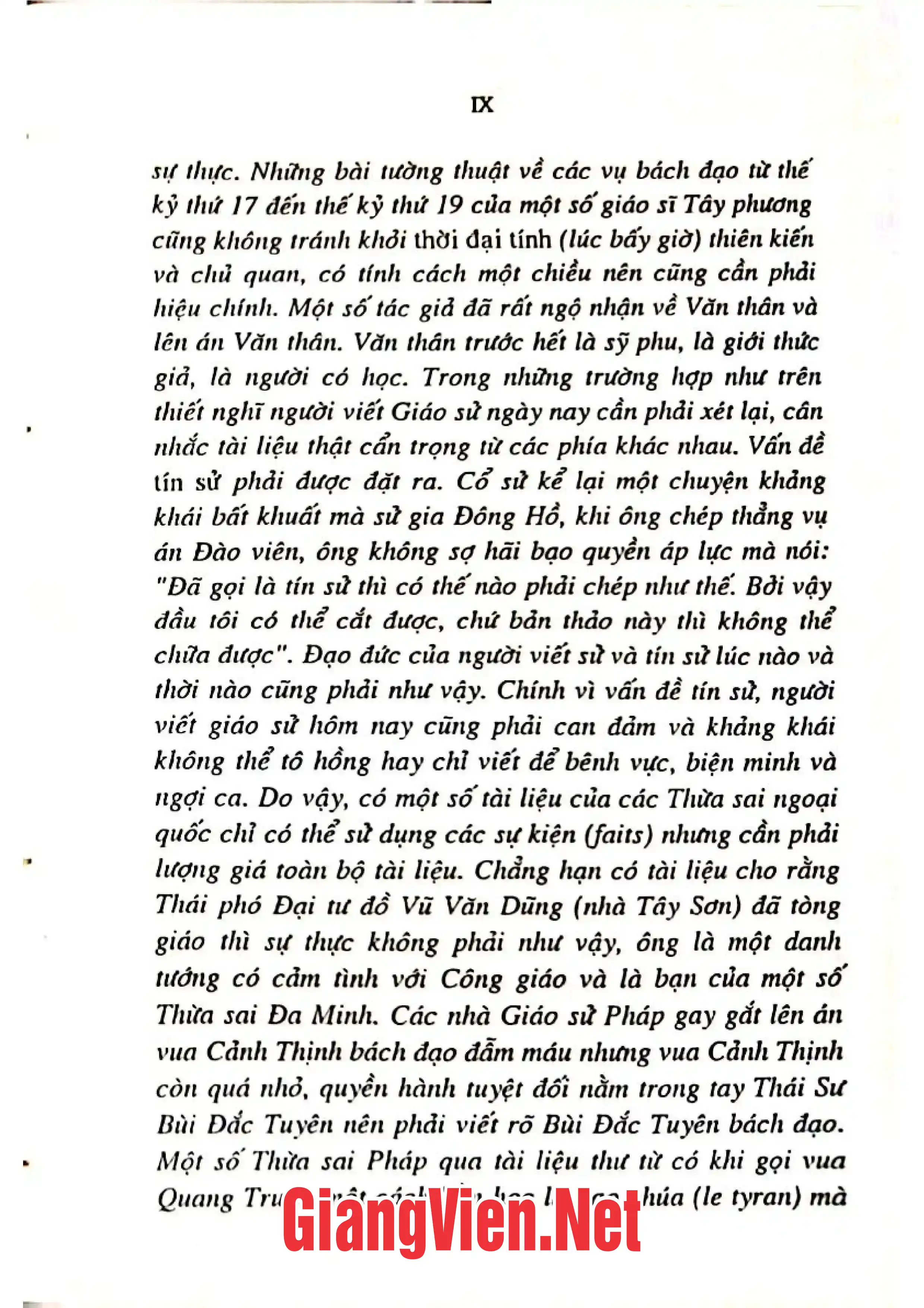 Ảnh minh họa nội dung cuốn sách: Việt Nam Công giáo sử- Tân biên 1553-2000, Quyển II