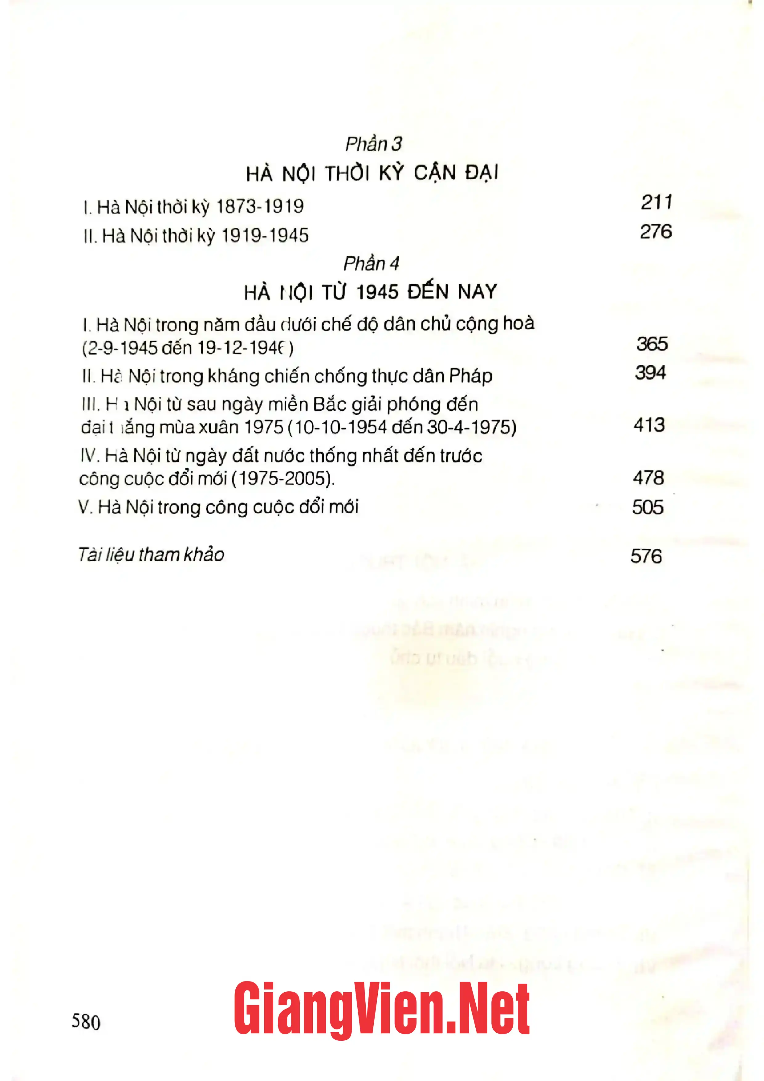 Mục lục chi tiết trang 1 sách Thăng Long Hà Nội một nghìn sự kiện lịch sử