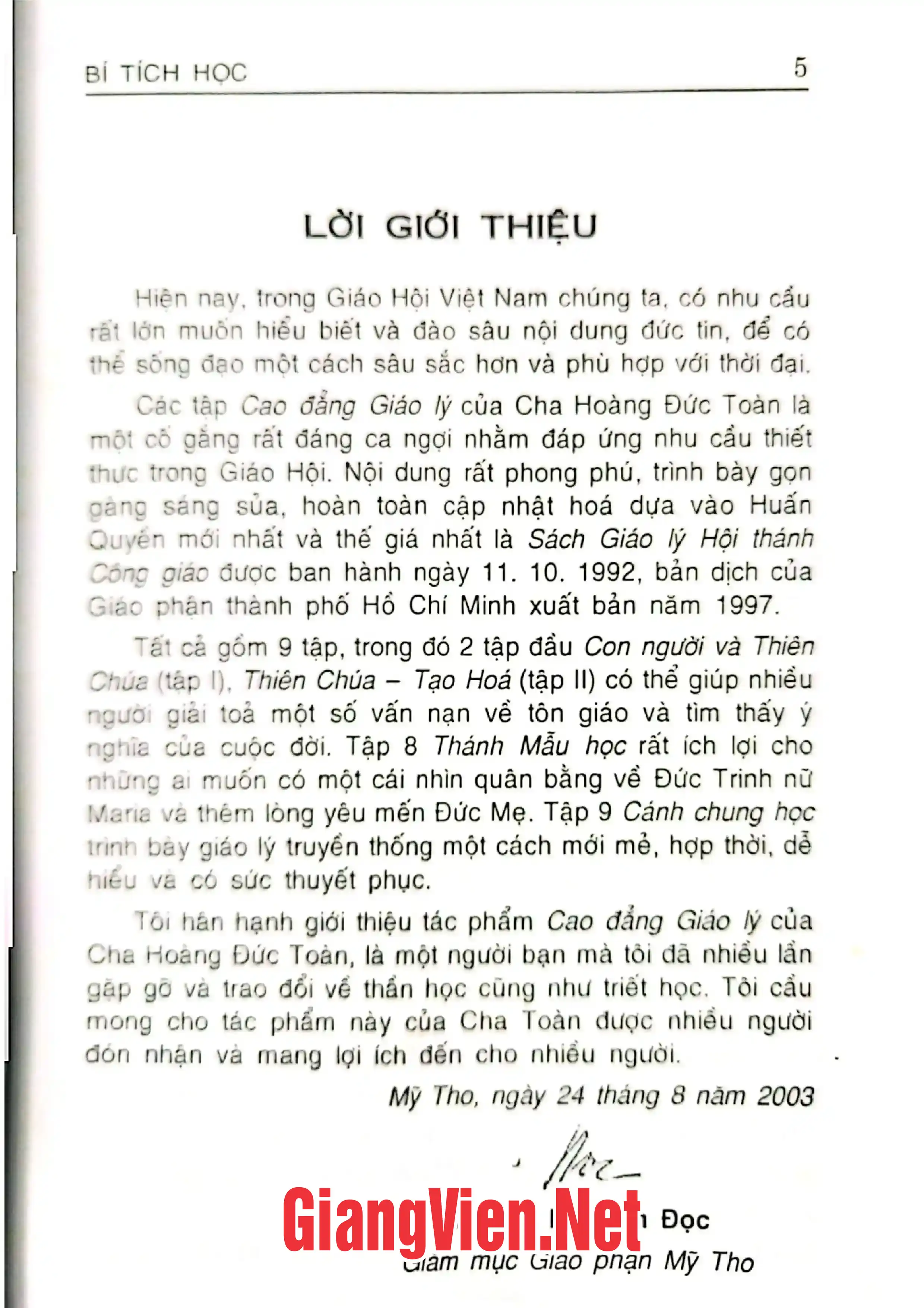Ảnh minh họa nội dung cuốn sách: Cao đẳng giáo lý - Tập 7 Bí tích học