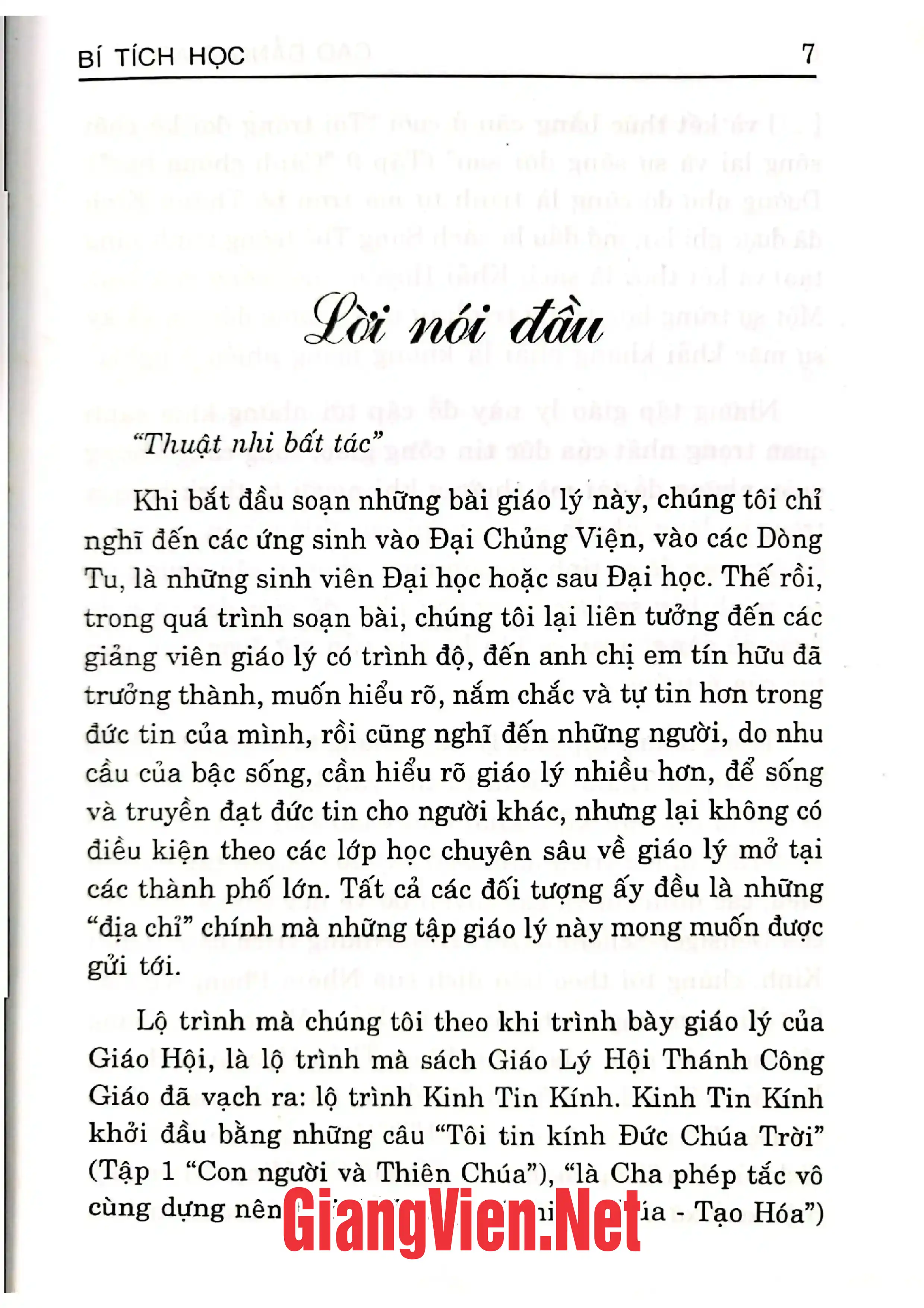 Ảnh minh họa nội dung cuốn sách: Cao đẳng giáo lý - Tập 7 Bí tích học