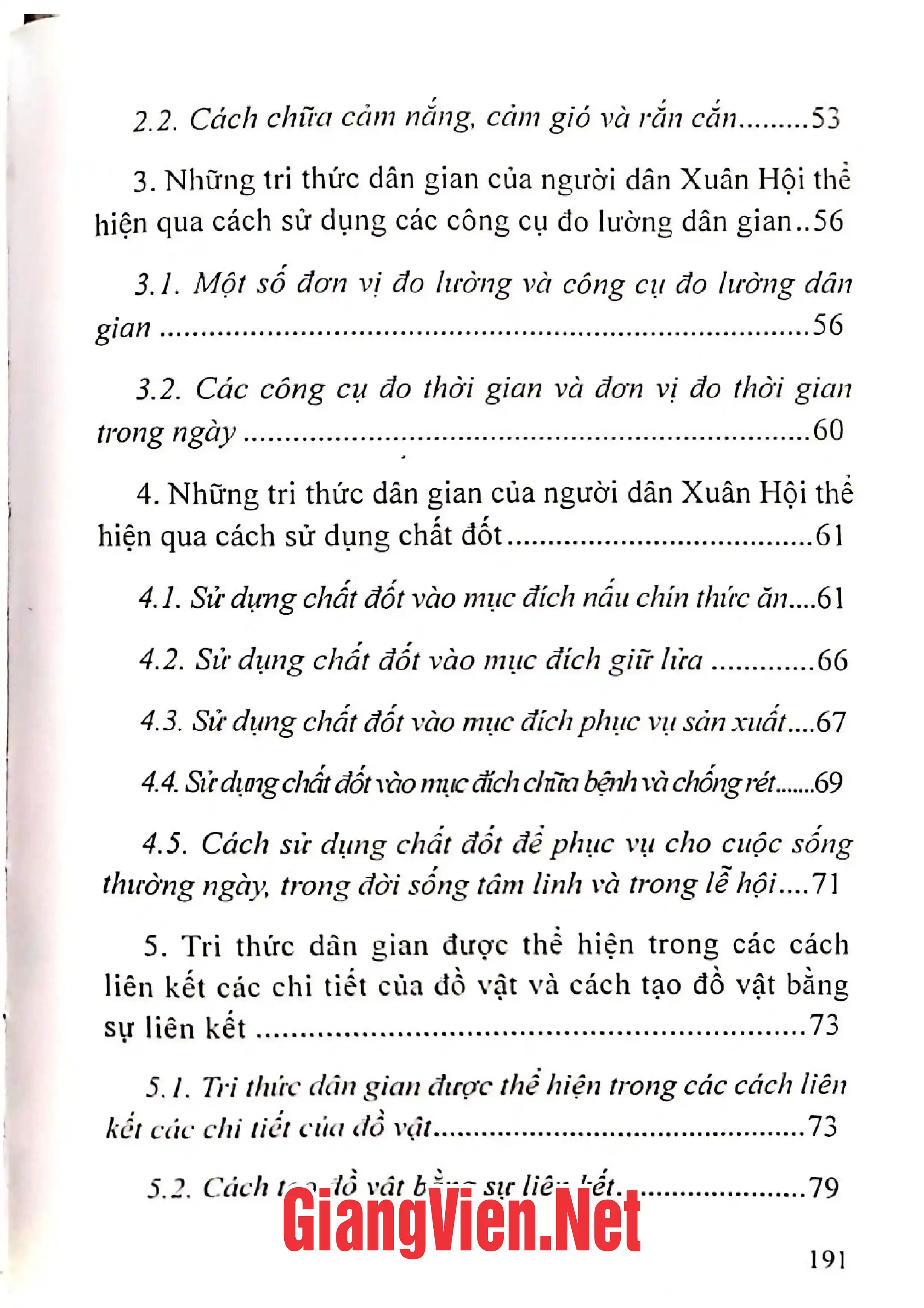 Mục lục chi tiết trang 2 sách Văn hóa dân gian làng Xuân Hội Tìm hiểu và giới thiệu