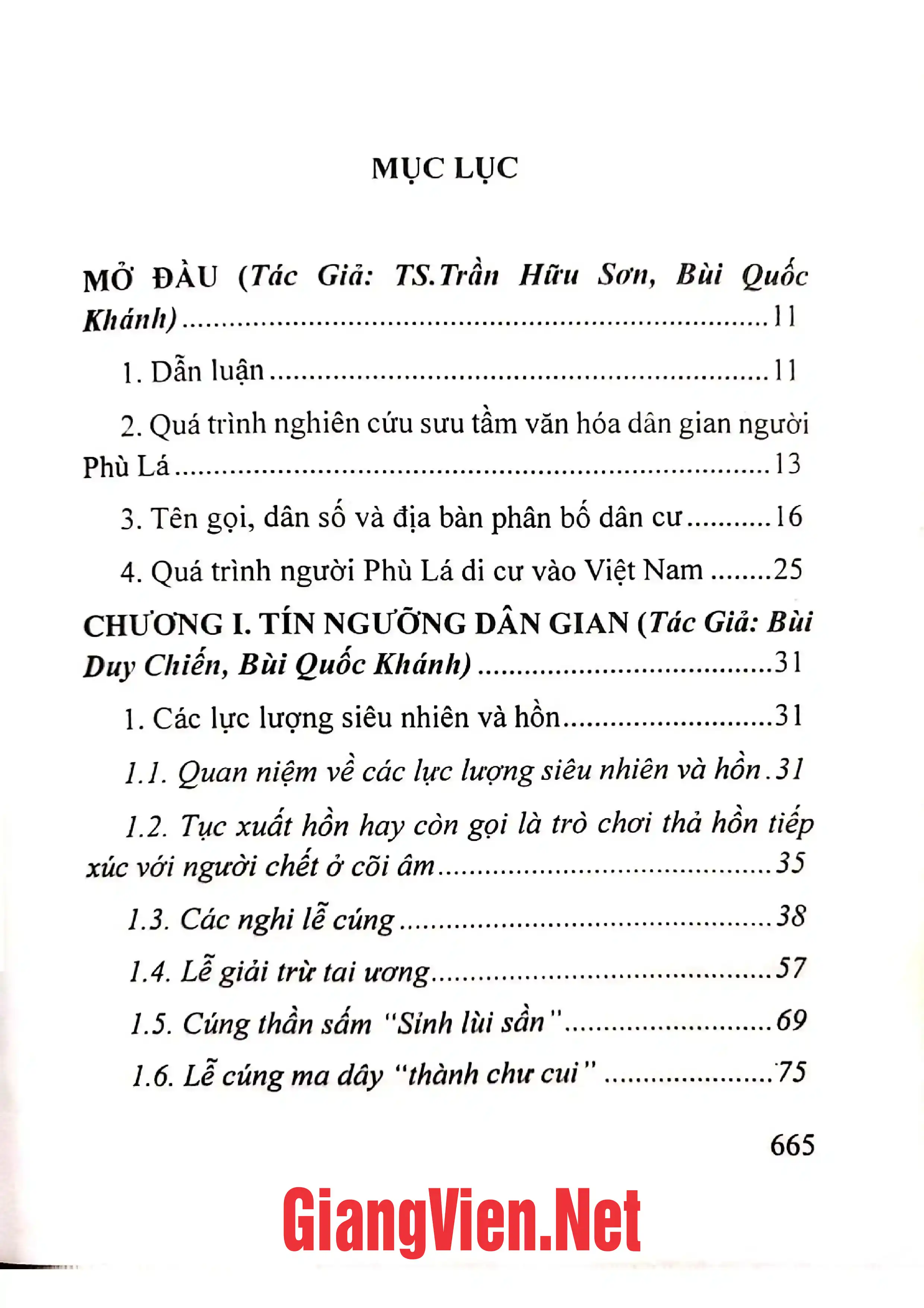 Trang bìa chính thức sách Văn hóa dân gian người Phù Lá