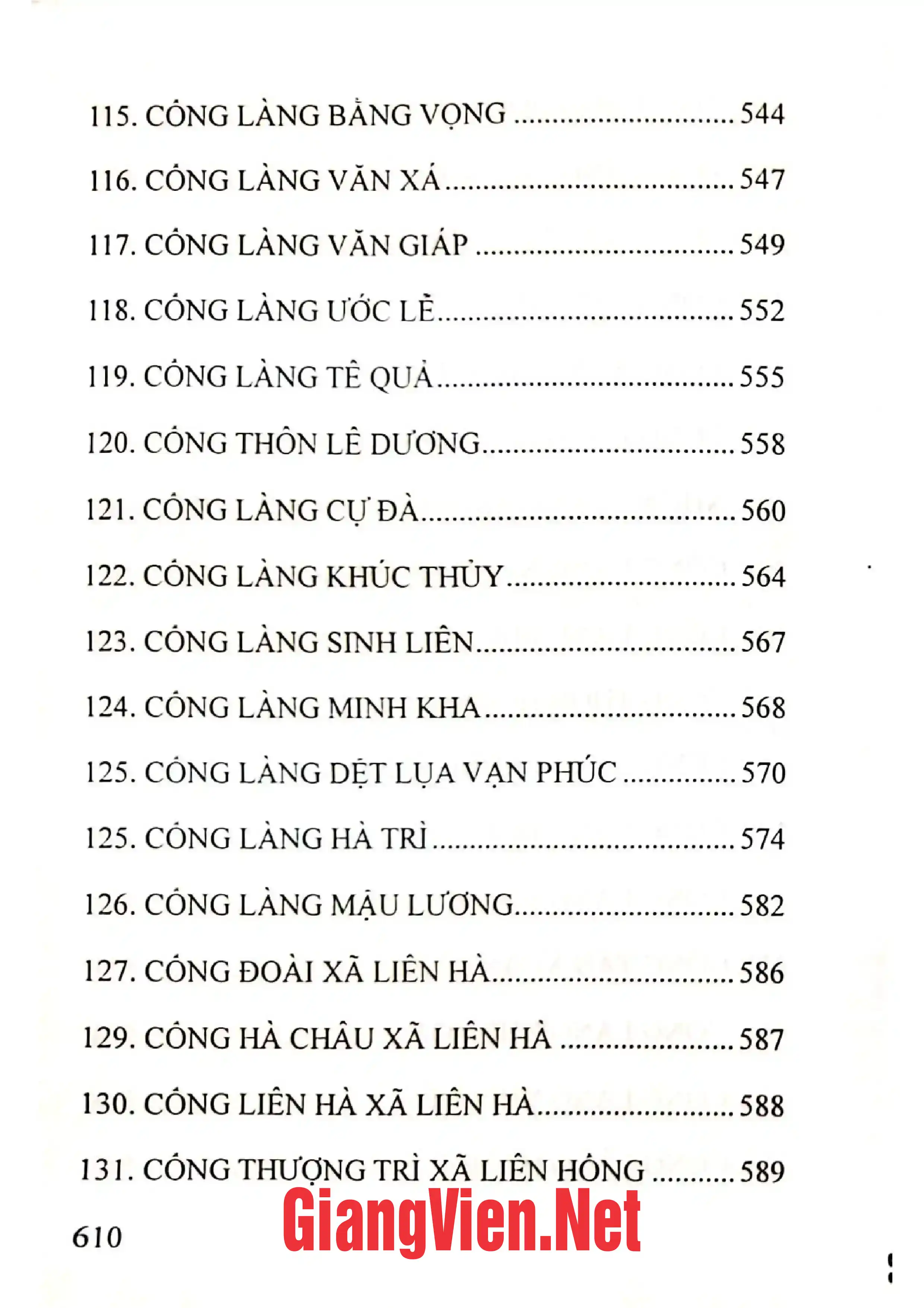 Nội dung mục lục và hình ảnh sách Cổng làng Hà Nội - Trang 7