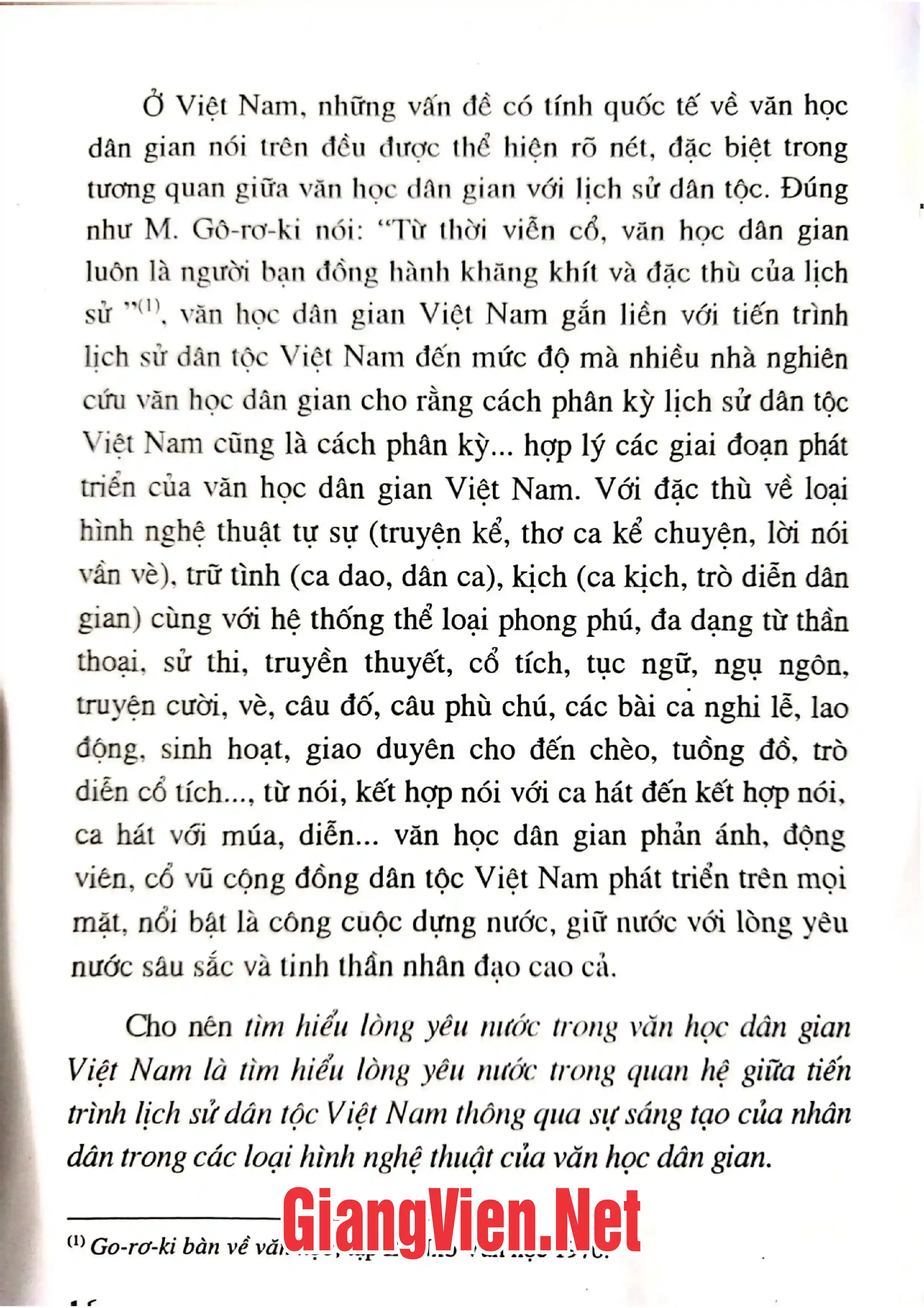 Mục lục chi tiết trang 3 sách Lòng yêu nước trong văn học dân gian Việt Nam