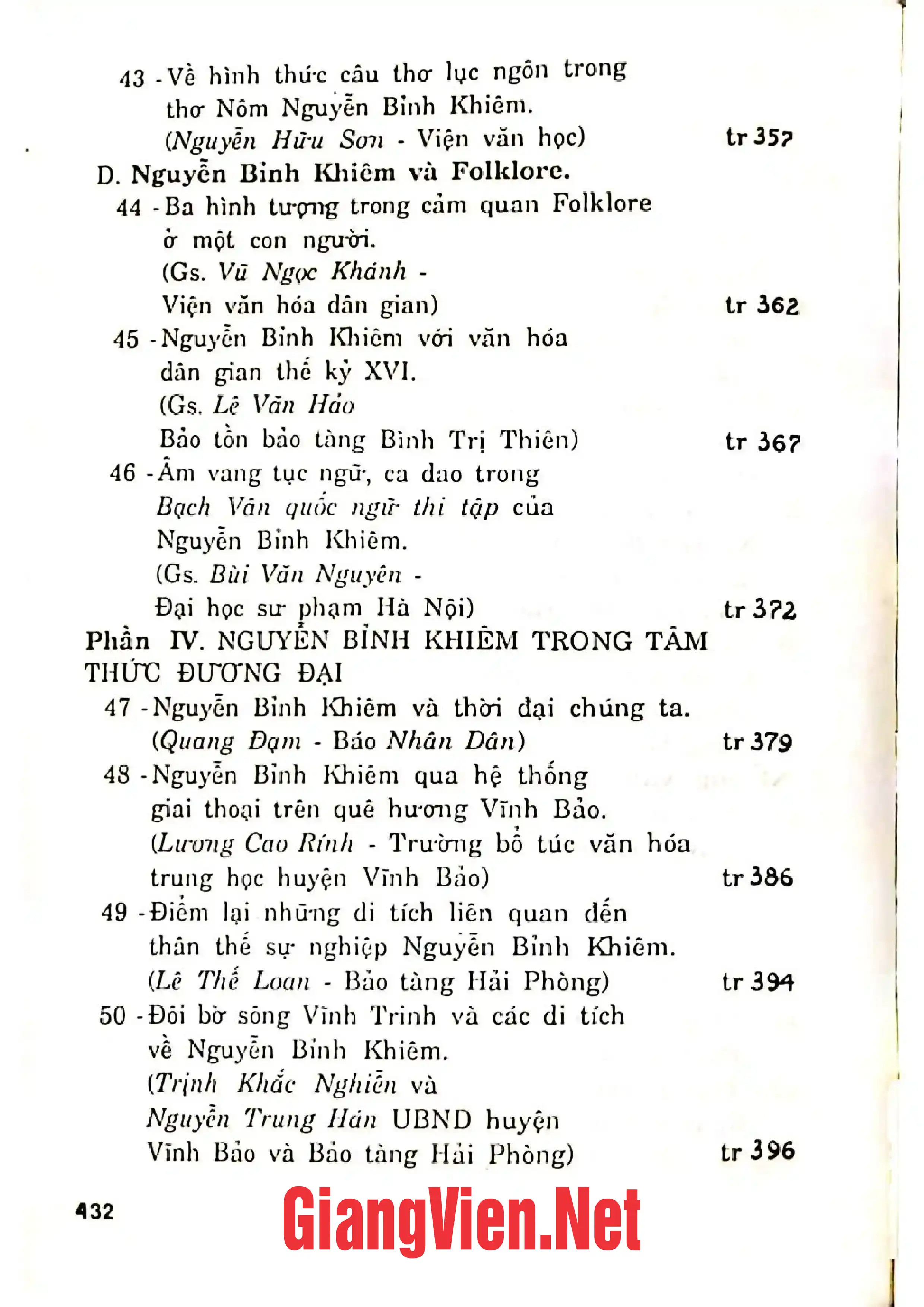 Ảnh minh họa nội dung cuốn sách: Trạng Trình Nguyễn Bình Khiêm, Kỷ yếu hội nghị Khoa học nhân 400 năm mất