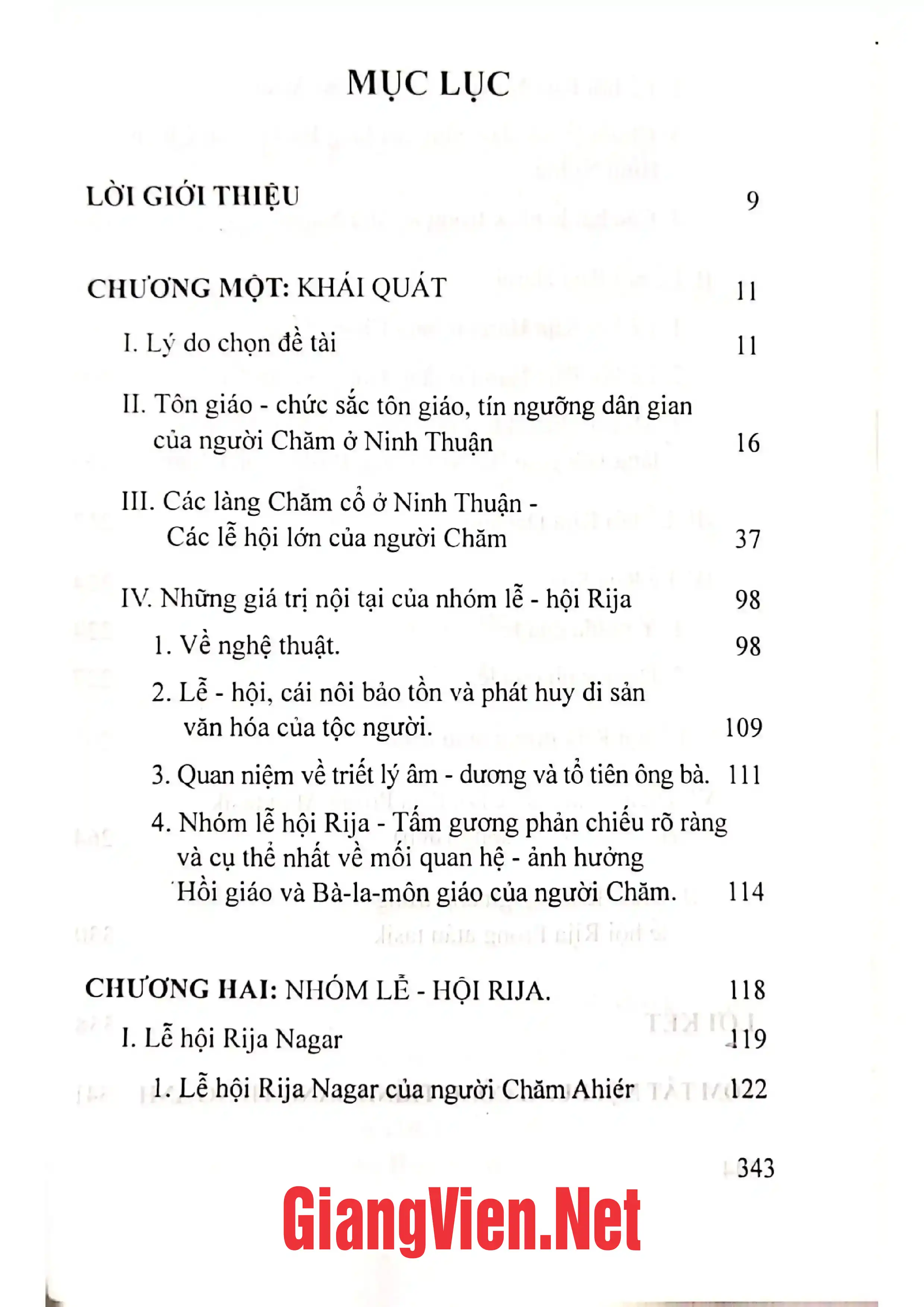 Ảnh minh họa nội dung cuốn sách: Nhóm lễ - Hội Rija của người Chăm tỉnh Ninh Thuận