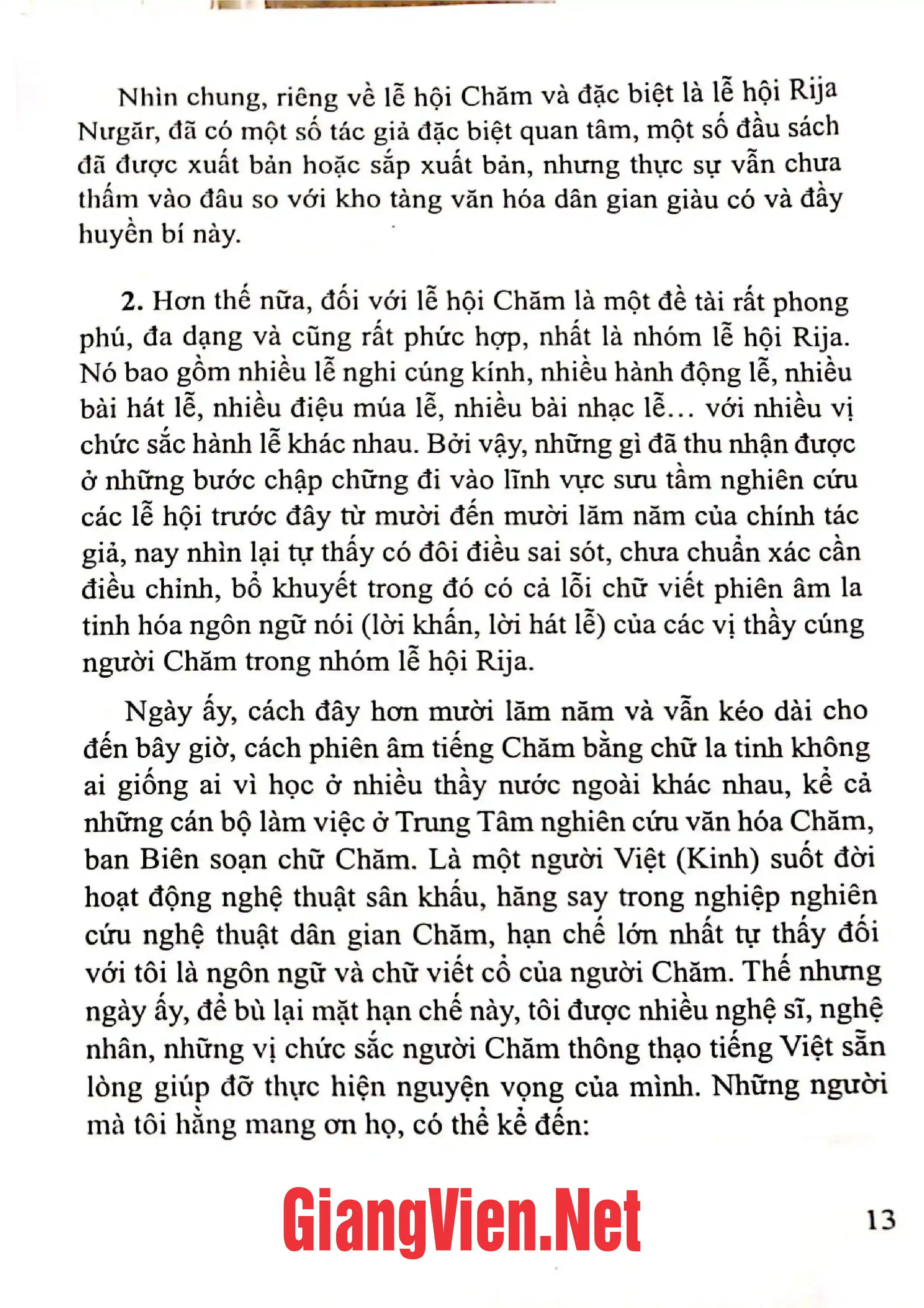 Ảnh minh họa nội dung cuốn sách: Nhóm lễ - Hội Rija của người Chăm tỉnh Ninh Thuận