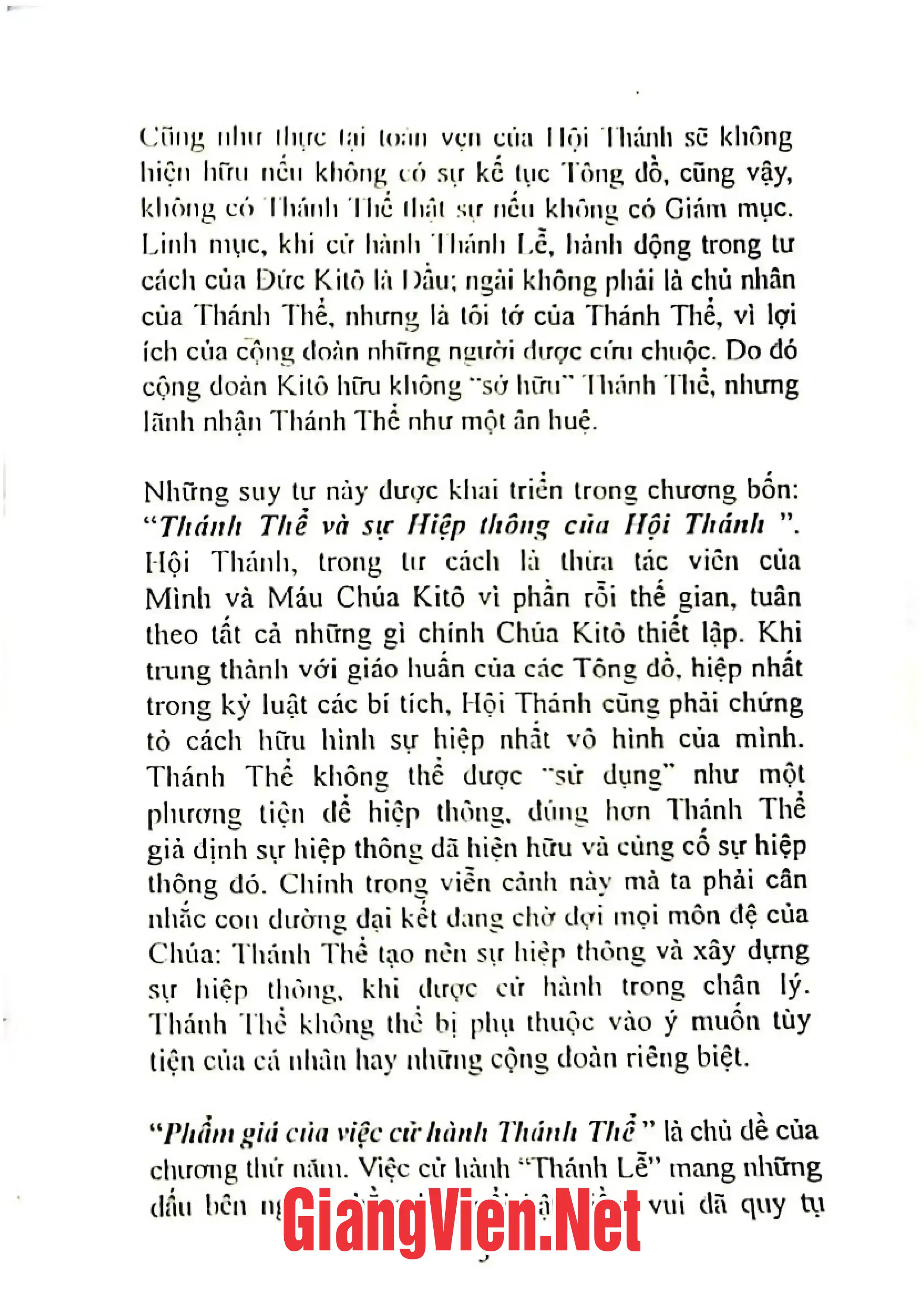 Mục lục chi tiết trang 3 sách Thông điệp bí tích thánh thể của Đức Giáo hoàng Gioan Phao lô II