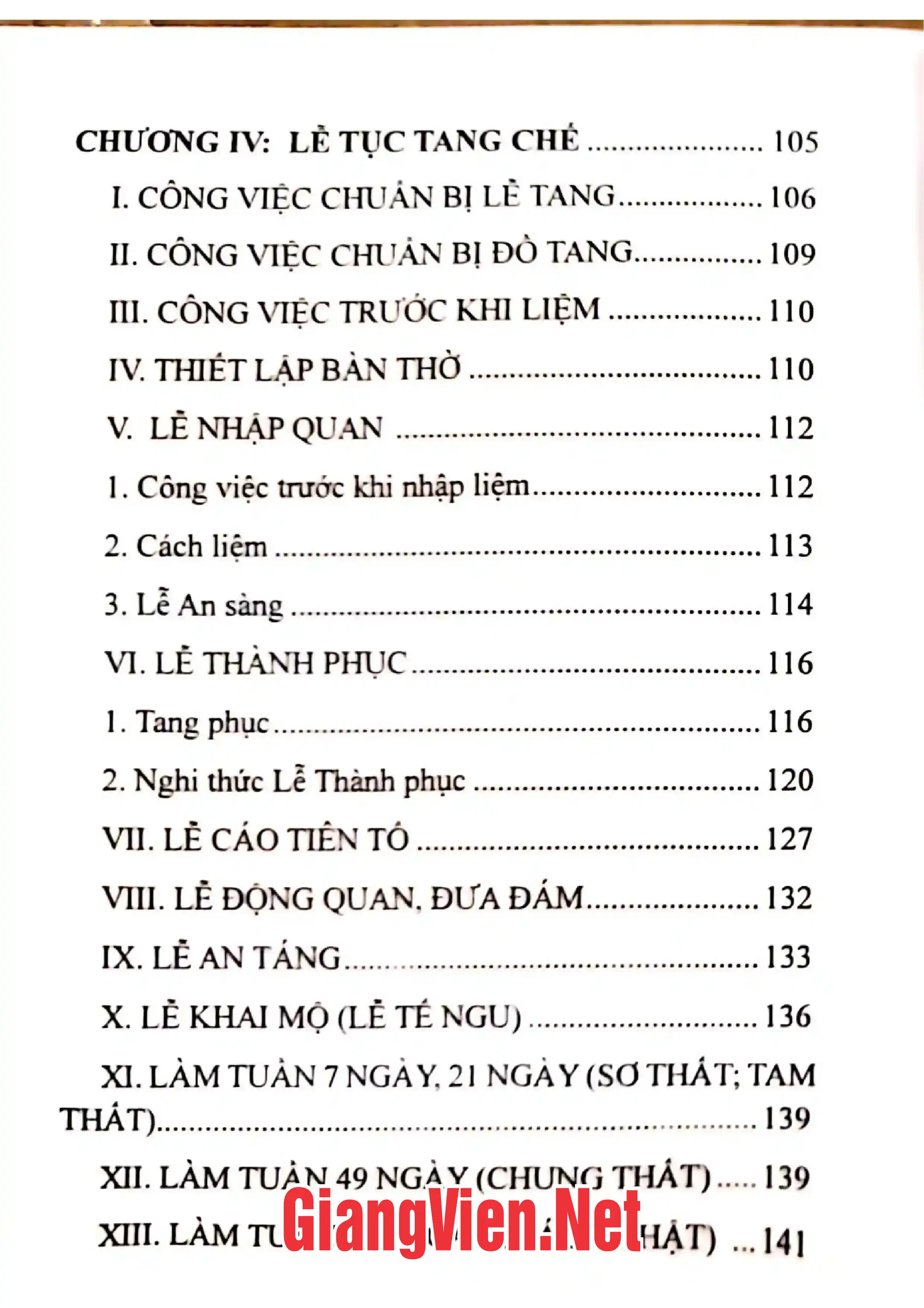 Mục lục chi tiết trang 3 sách Tìm hiểu về nghi thức lễ tục ở Phú Yên