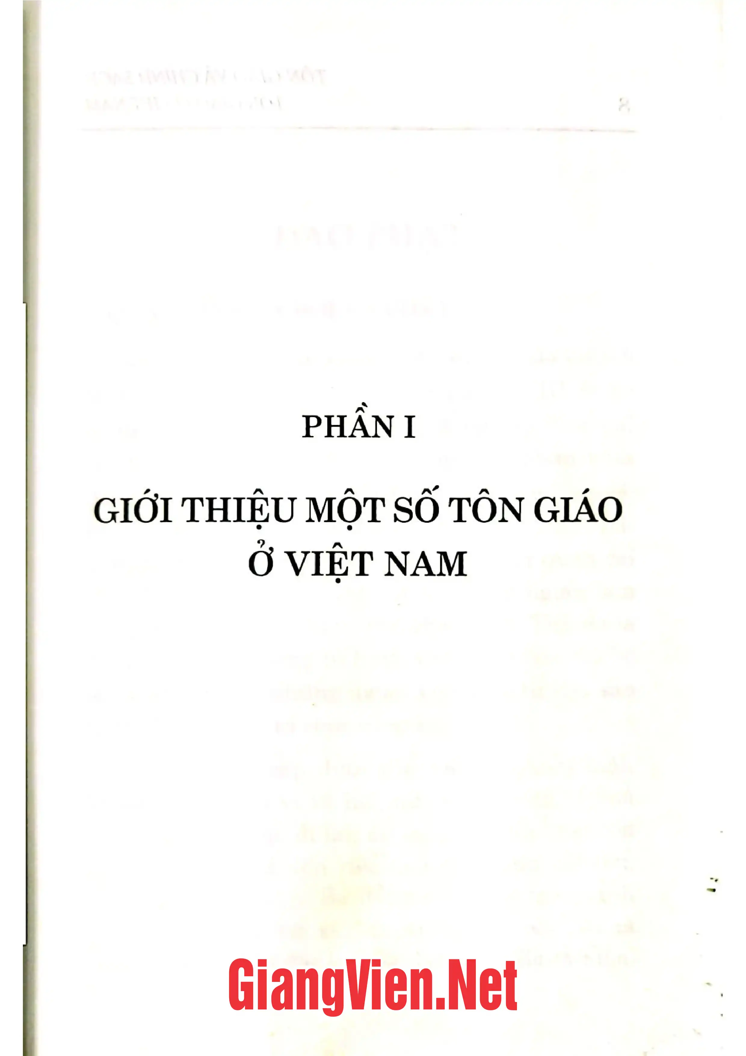 Mục lục chi tiết trang 3 sách Tôn giáo và chính sách tôn giáo ở Việt Nam