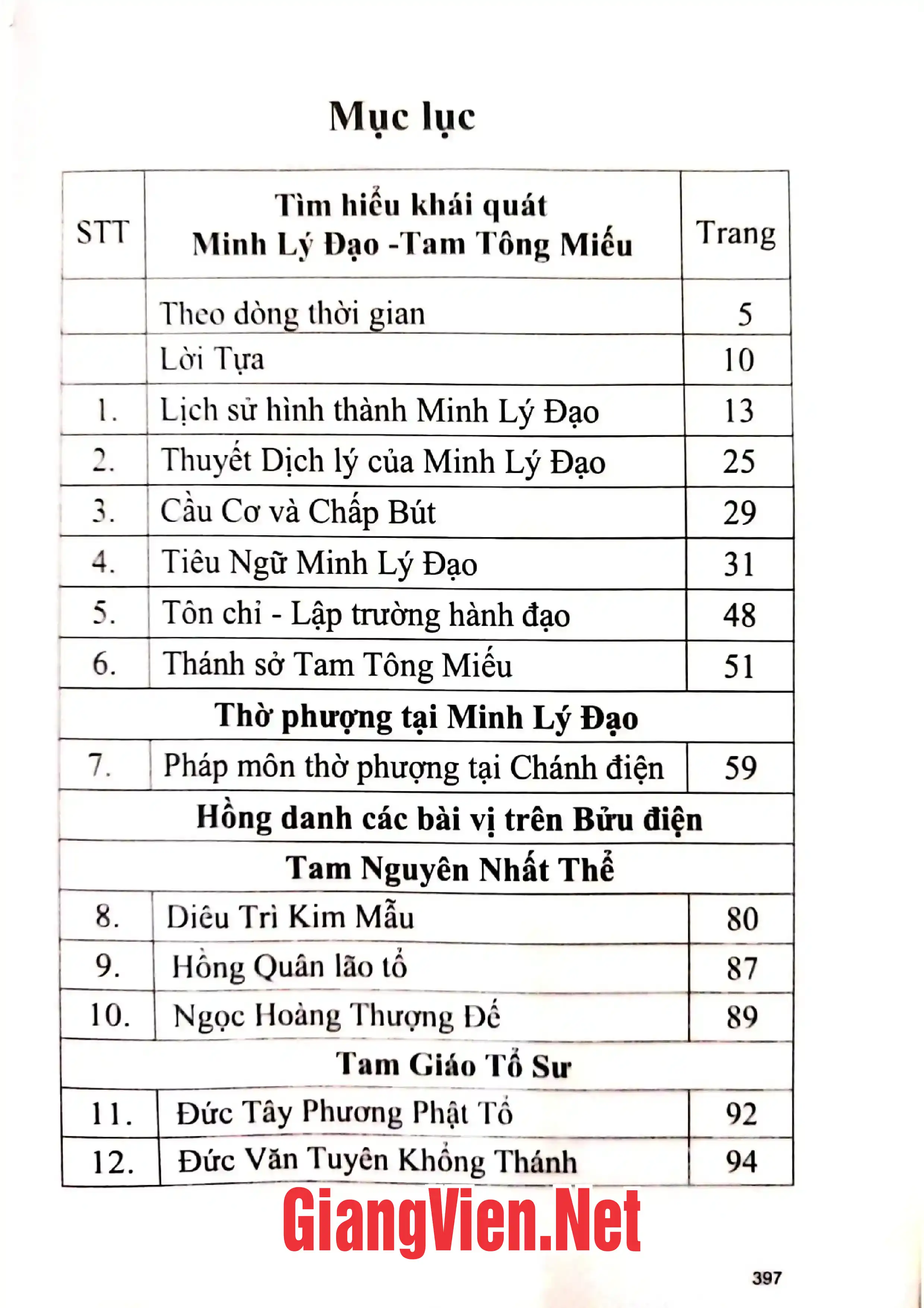 Trang bìa chính thức sách Tìm hiểu khái quát Minh Lý Đạo Tam Tông Miếu