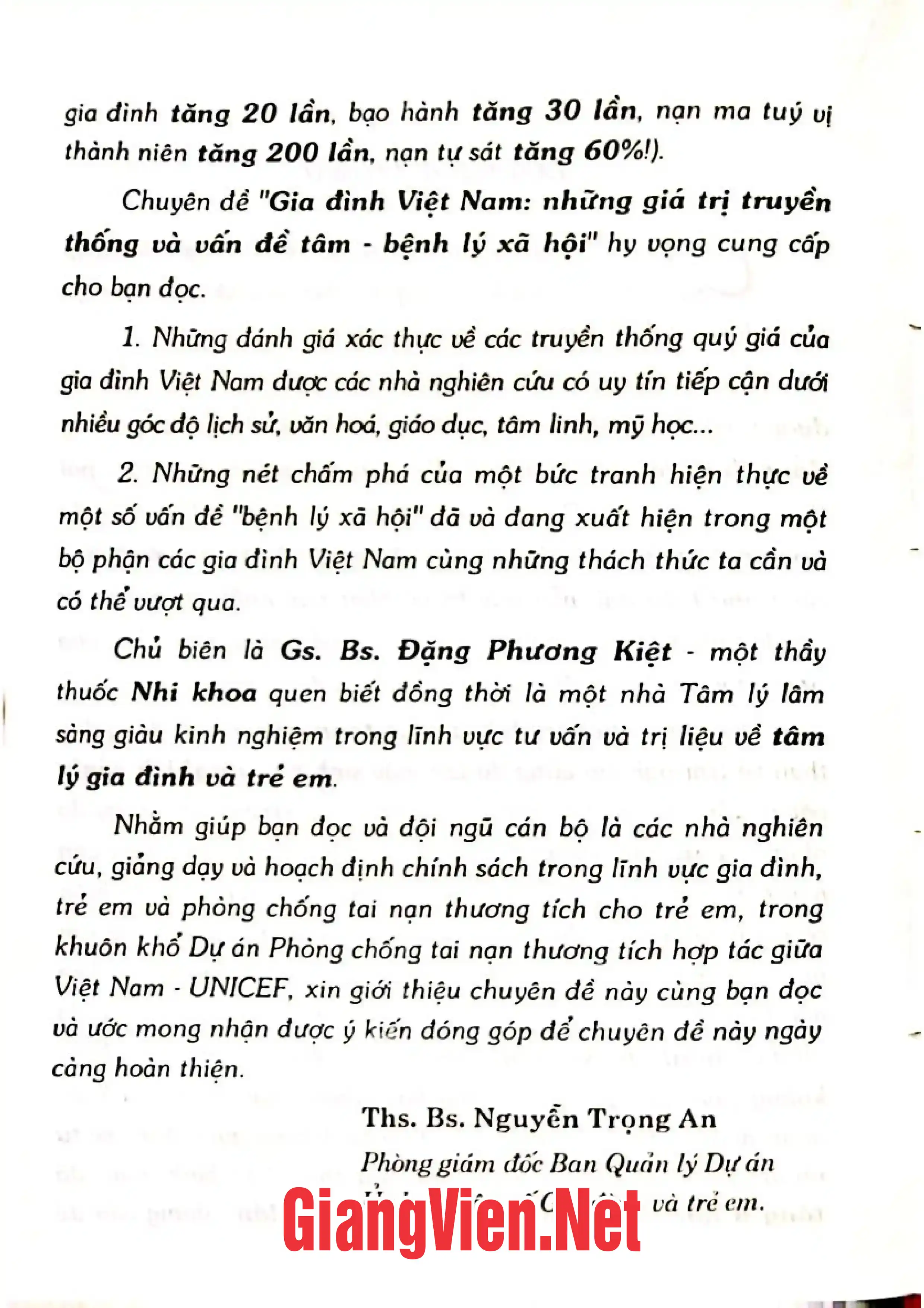 Ảnh minh họa nội dung cuốn sách: Gia đình Việt Nam