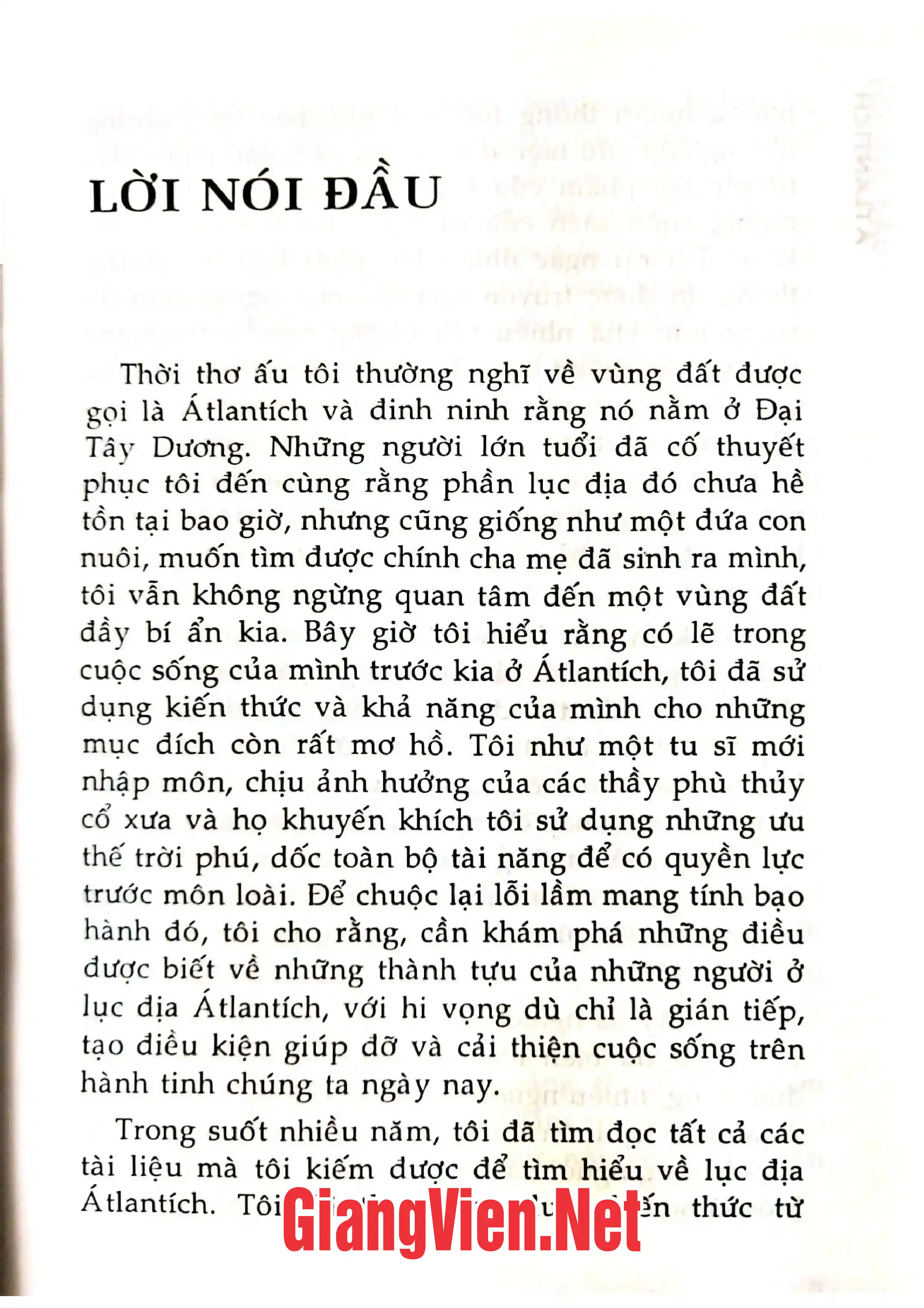 Nội dung trang phụ bản giới thiệu sách Atlantích nền văn minh đầy bí ẩn đã biến mất