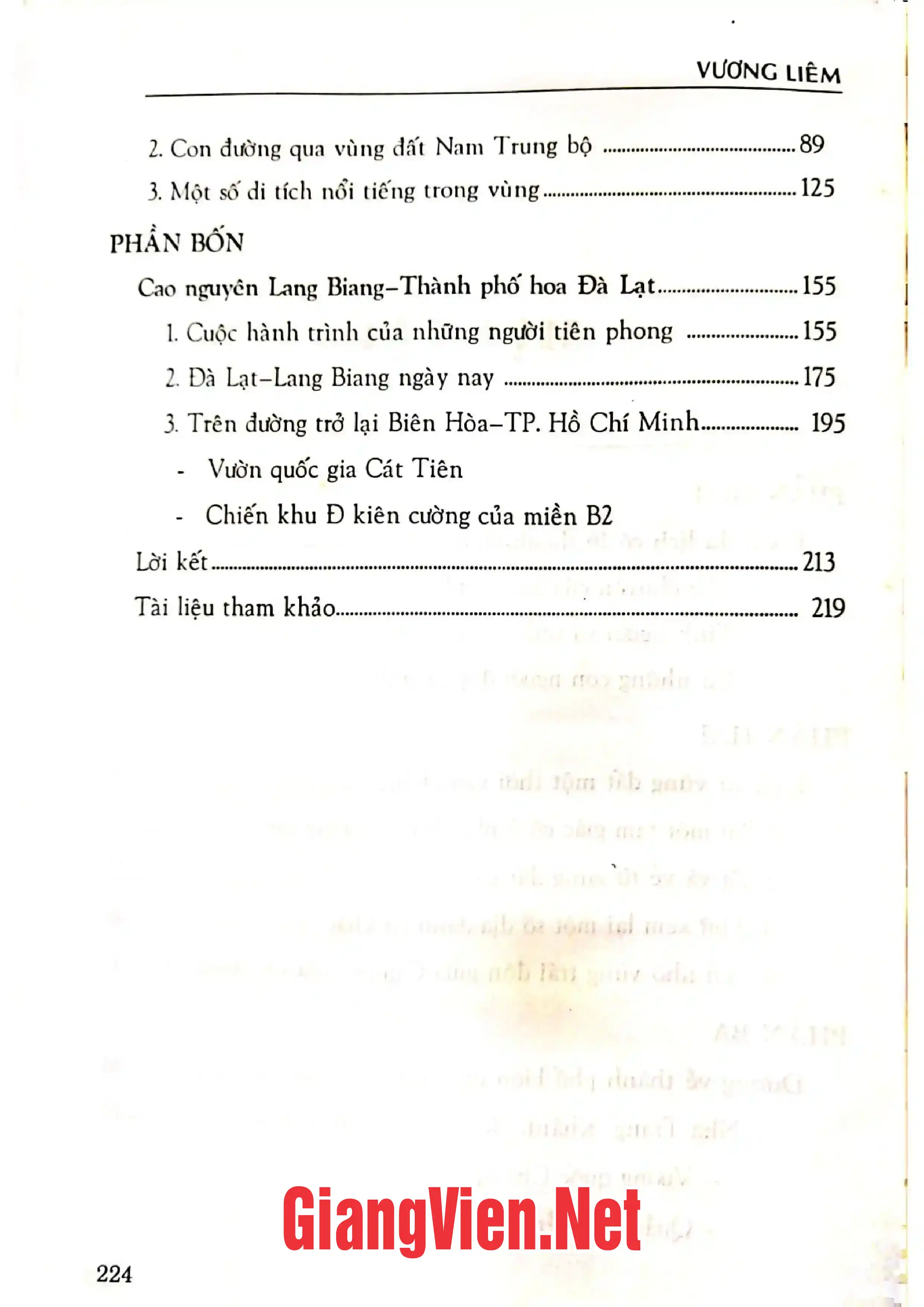 Mục lục chi tiết trang 1 sách Về vùng đất cổ miền Đông Nam Bộ