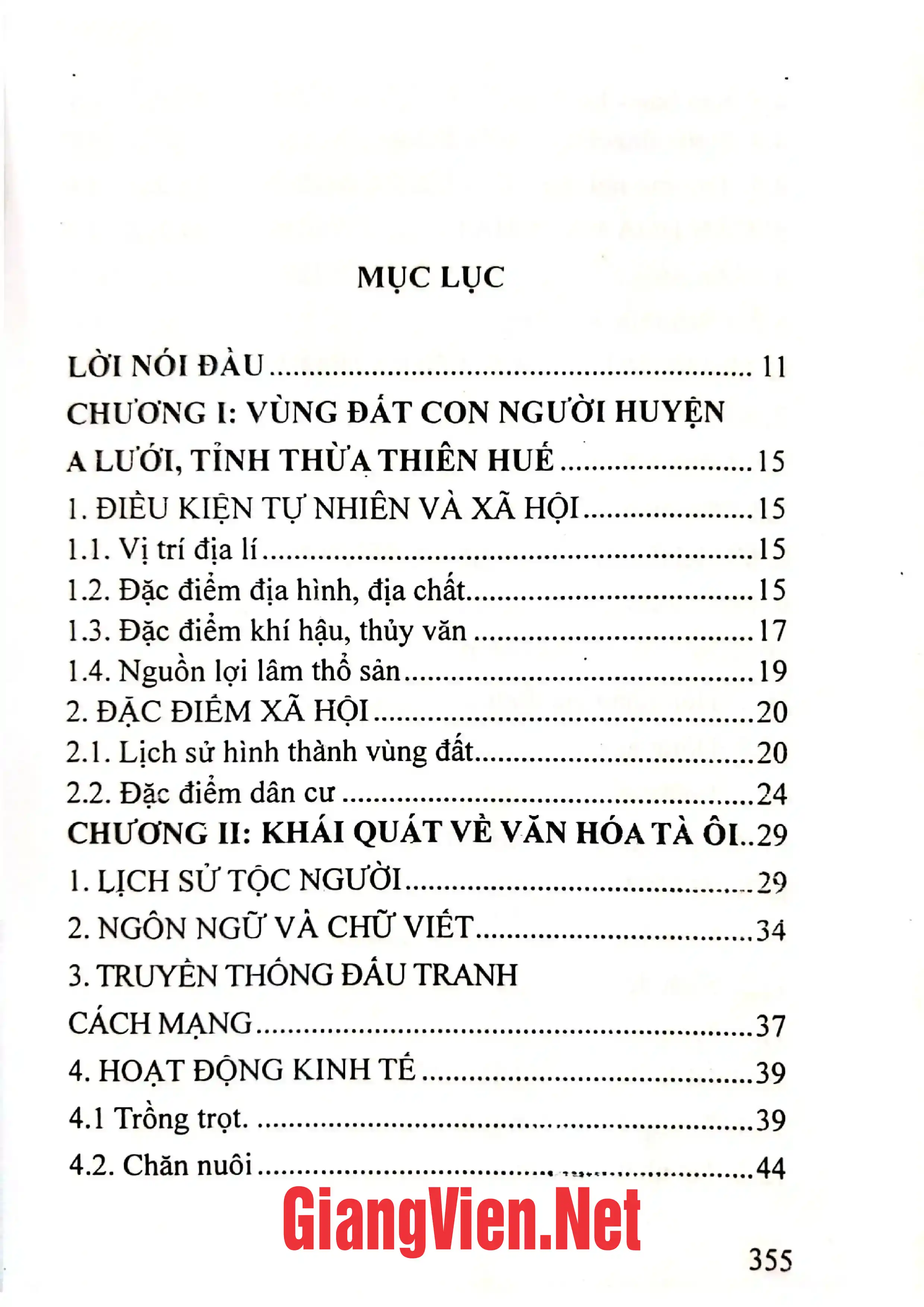 Trang bìa chính thức sách Người Tà Ôi ở A Lưới
