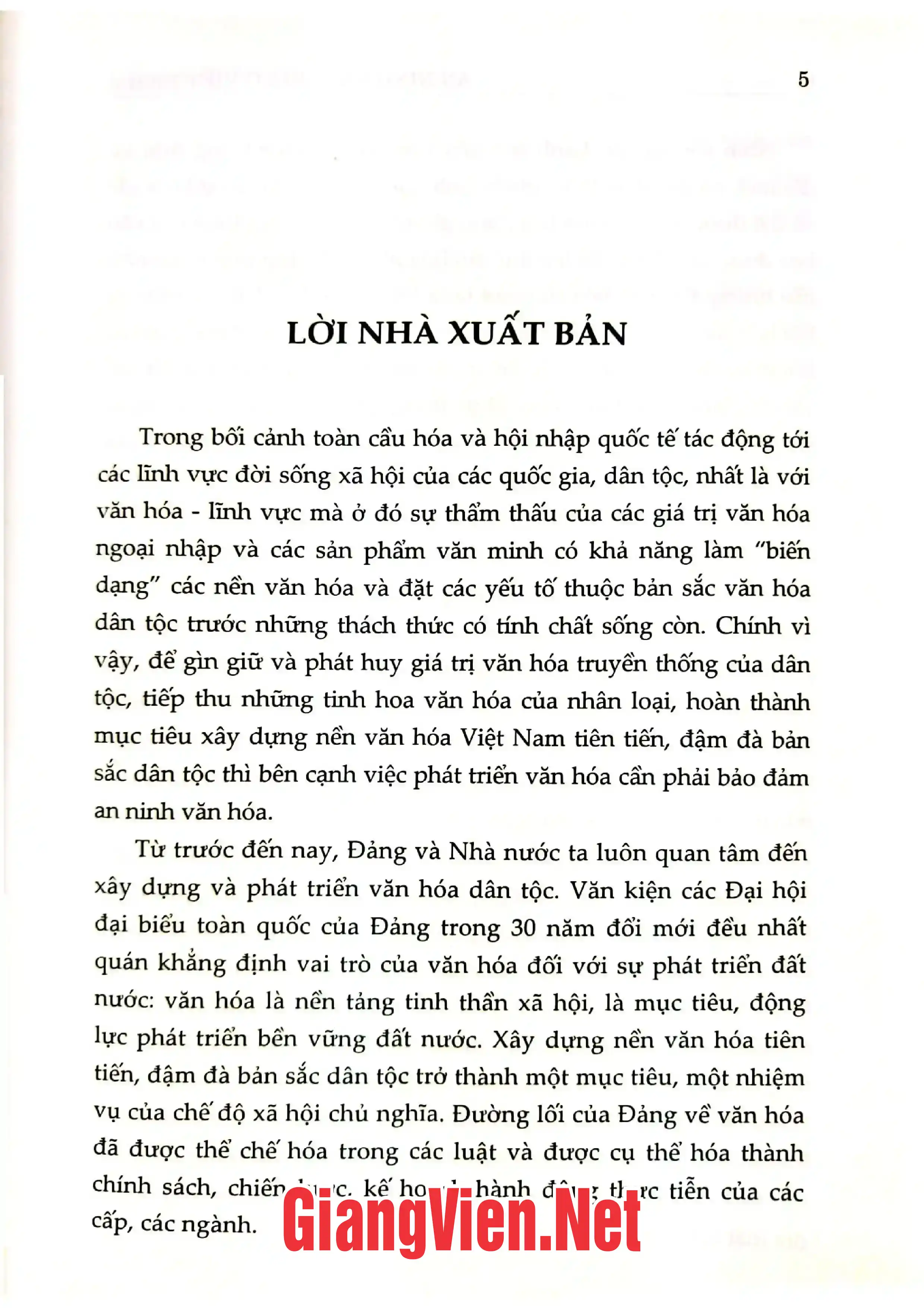Mục lục chi tiết trang 2 sách An ninh văn hóa ở Việt Nam những vấn đề lý luận và thực tiễn